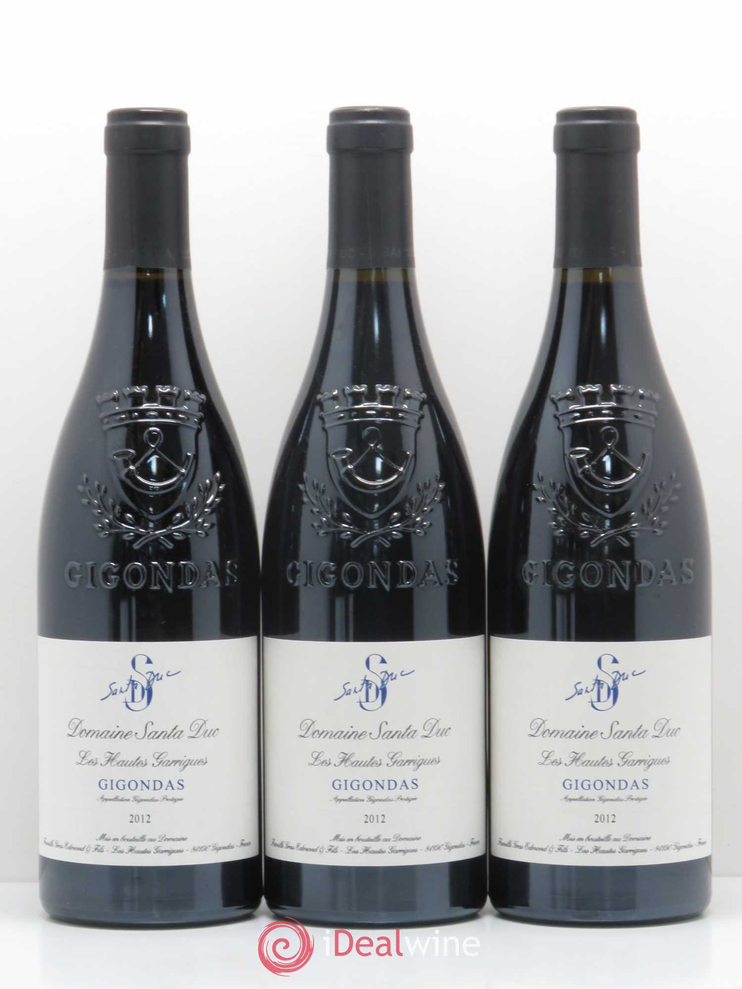 Gigondas Santa Duc (Domaine) Hautes Garrigues Famille Gras Gigondas Les Hautes Garrigues Santa Duc 2012 - Lotto di 6 bottiglie - 1