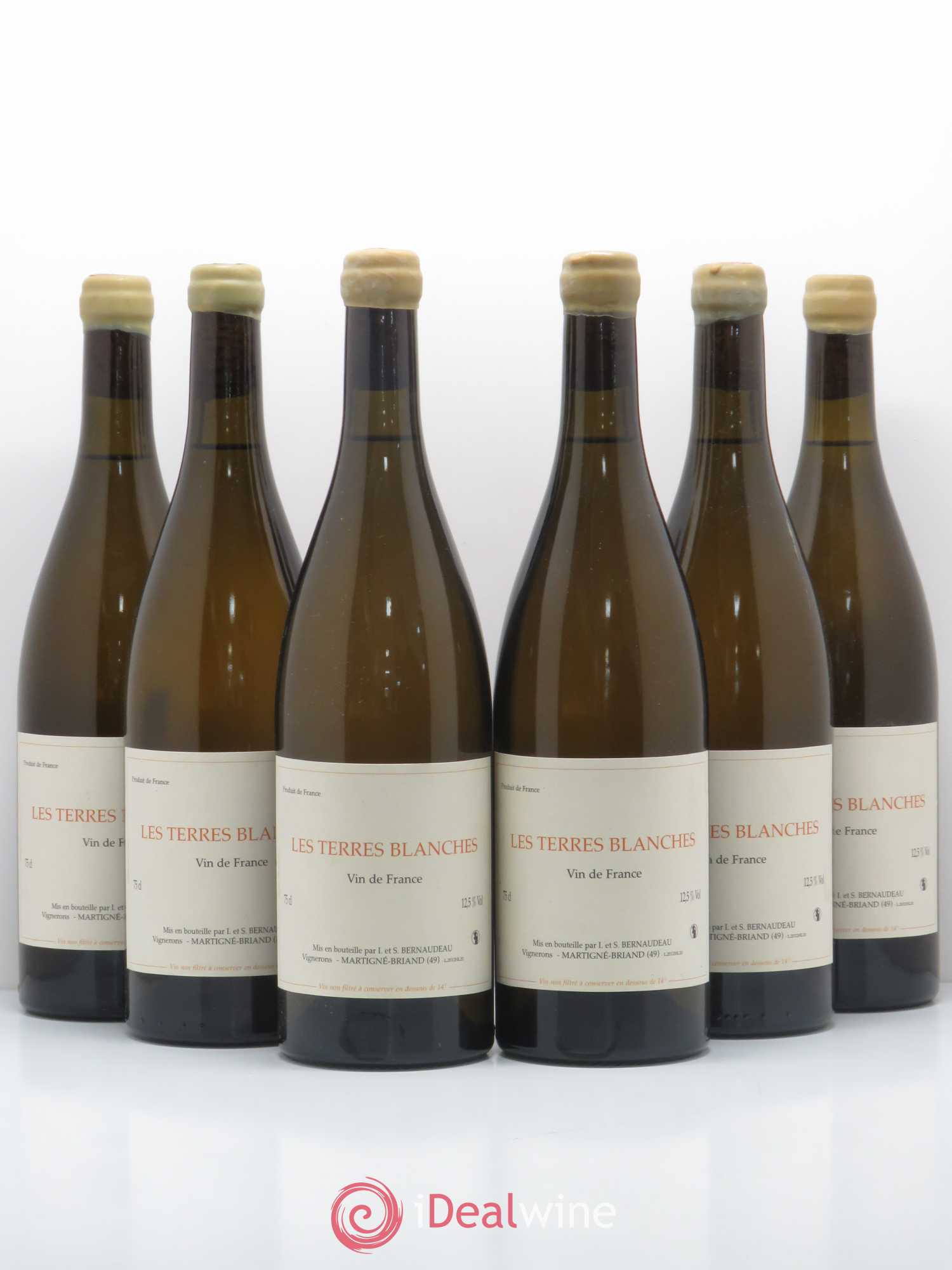 Vin de France Les Terres Blanches Stéphane Bernaudeau 2012 - Lot de 6 bouteilles - 0