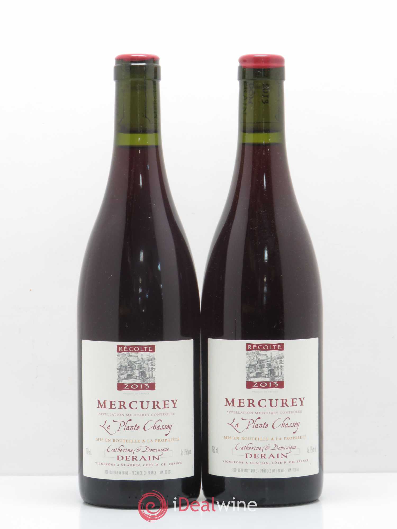 Mercurey La Plante Chassey Derain 2013 - Posten von 2 Flaschen - 0