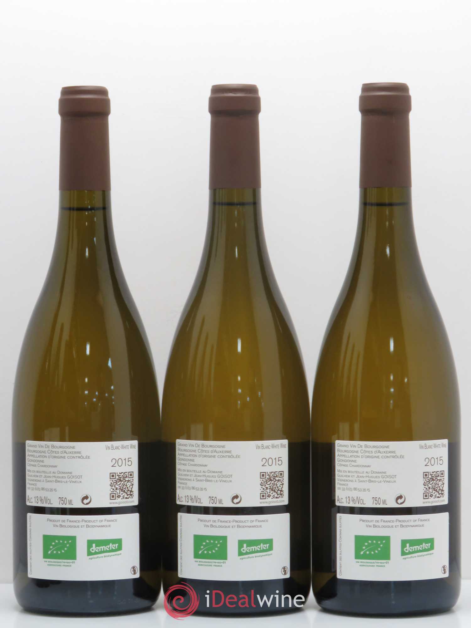 Bourgogne Côtes d'Auxerre Gondonne Goisot 2015 - Lot de 6 bouteilles - 4