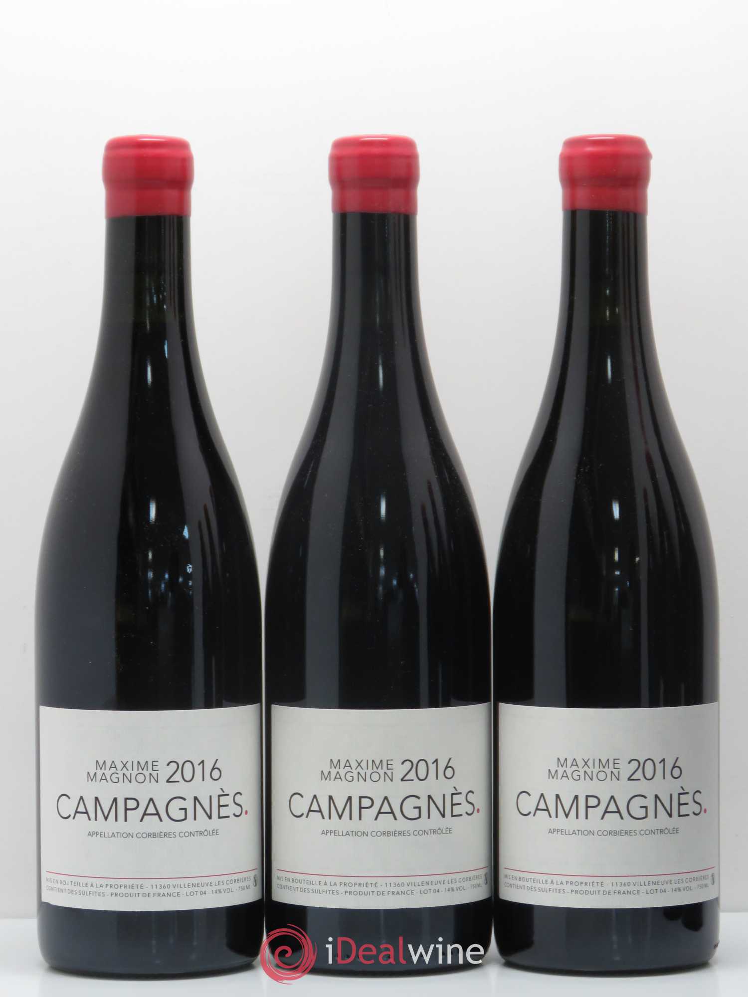 Corbières Campagnes Maxime Magnon 2016 - Posten von 6 Flaschen - 2