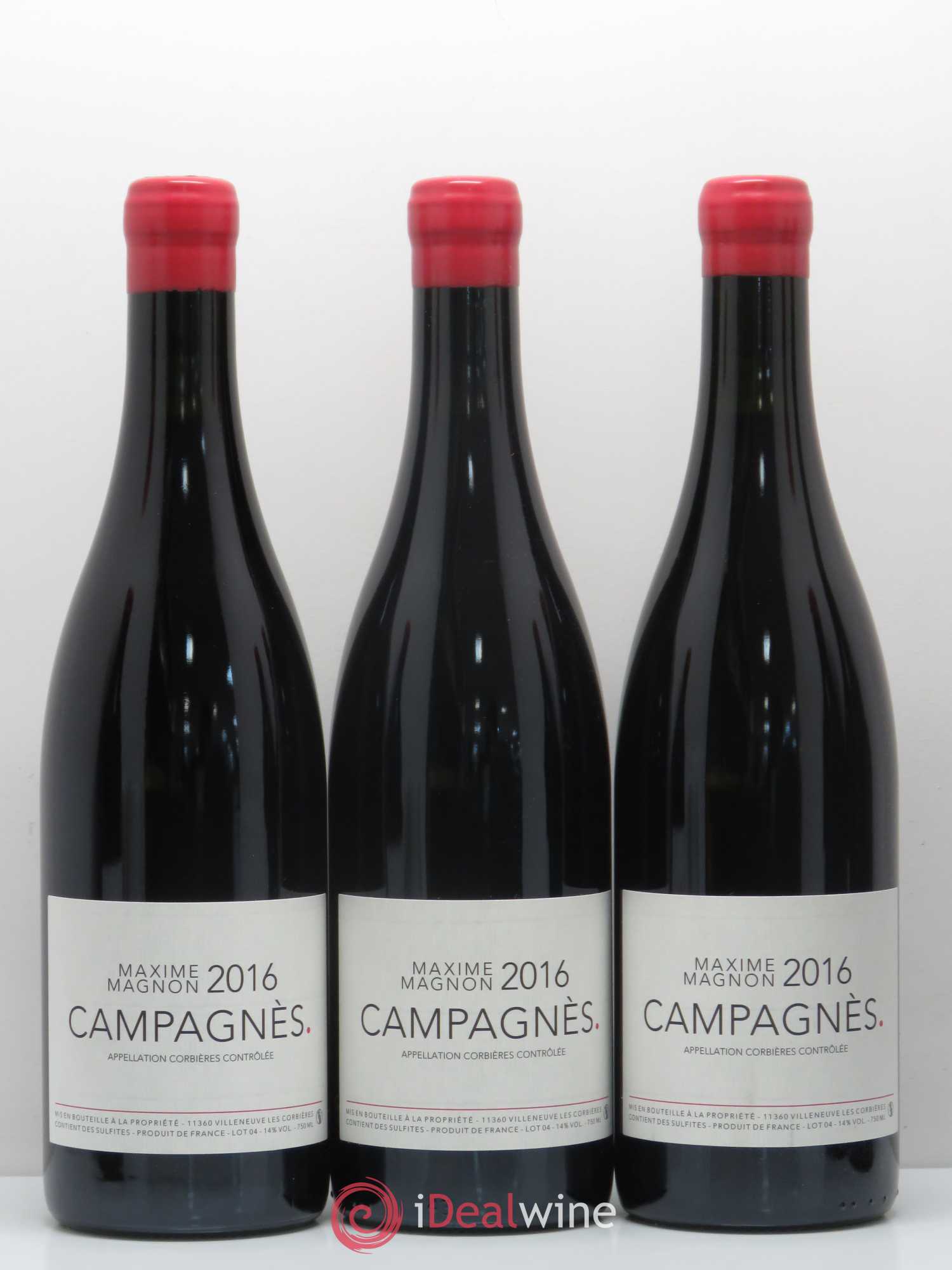 Corbières Campagnes Maxime Magnon 2016 - Posten von 6 Flaschen - 2