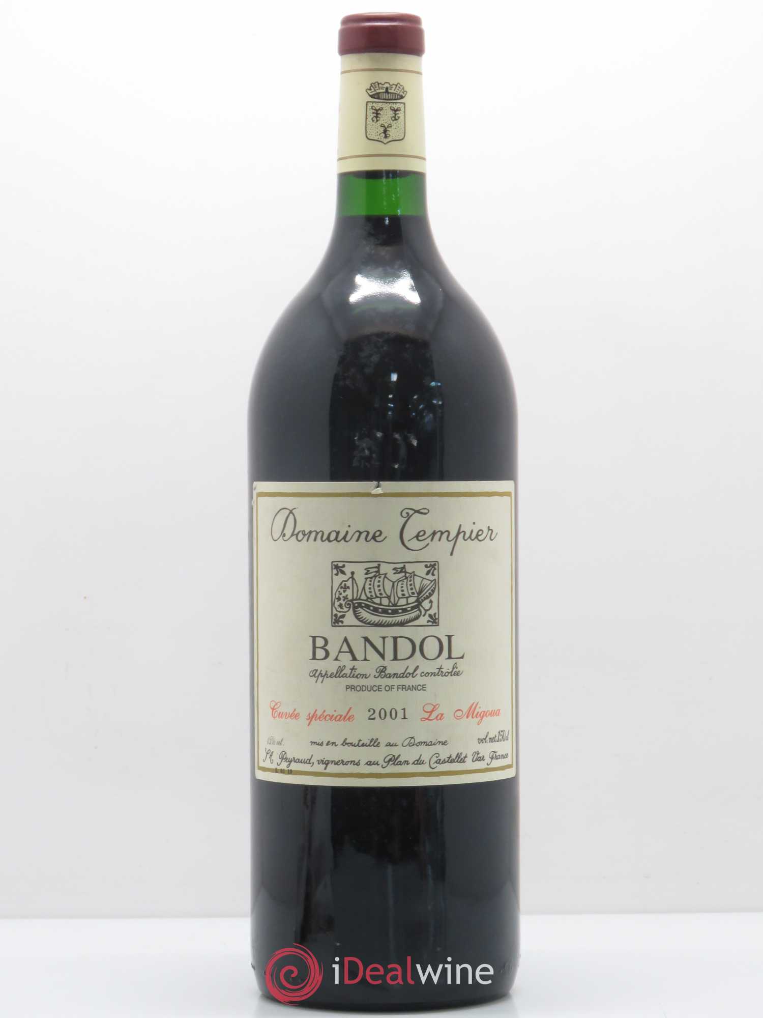 Bandol Domaine Tempier Cuvée La Migoua Famille Peyraud 2001 - Lot de 1 magnum - 0
