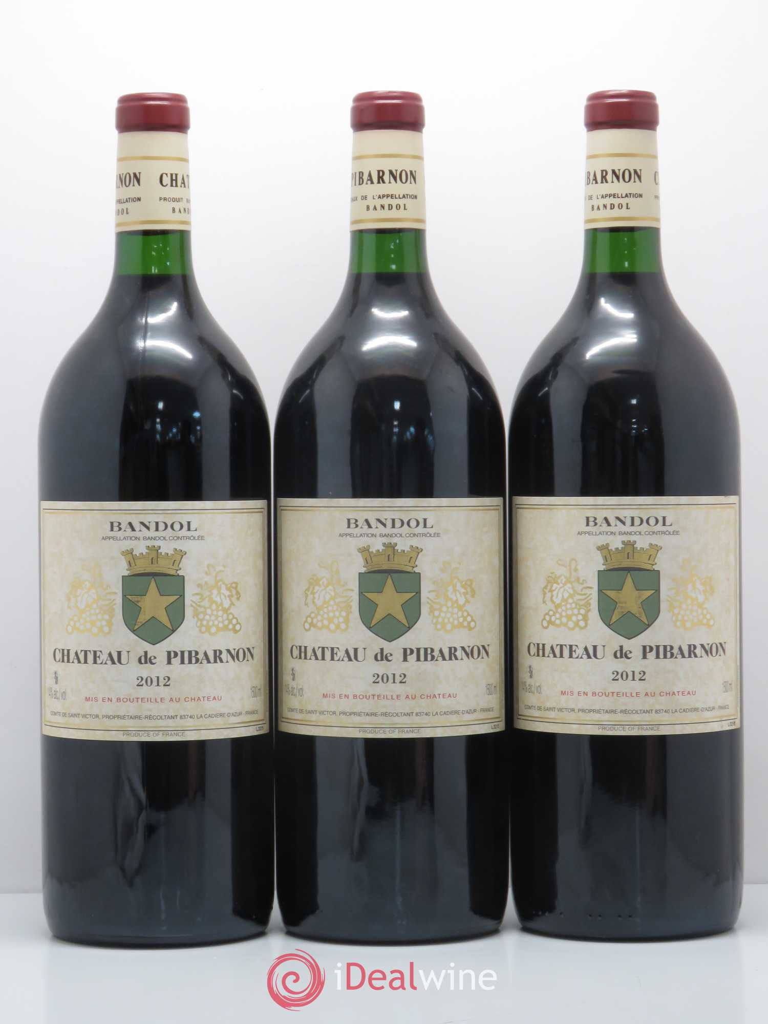 Bandol Château de Pibarnon Comte de Saint-Victor 2012 - Lot de 3 magnums - 0