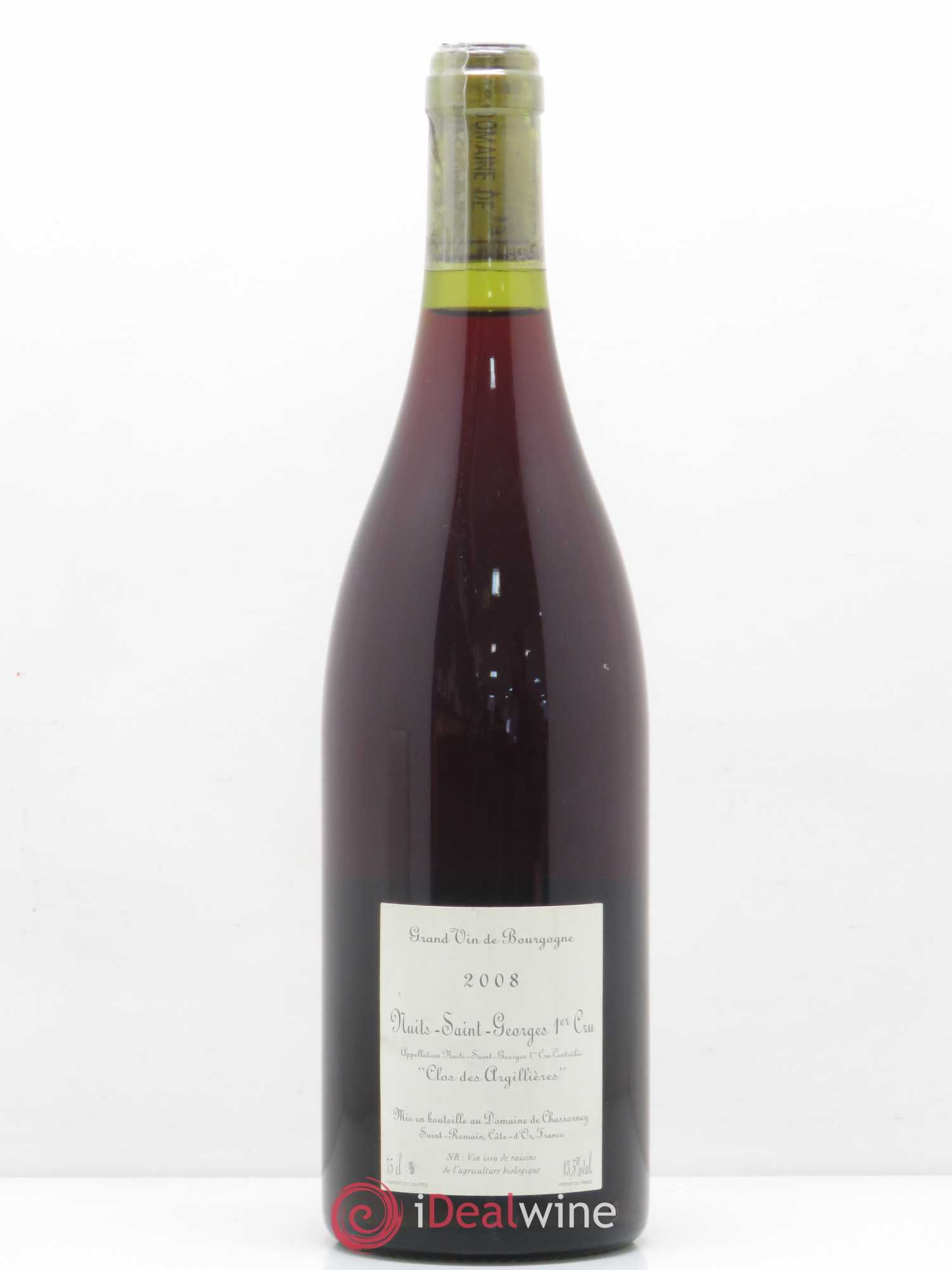 Nuits-Saint-Georges 1er Cru Clos Des Argillieres Chassorney 2008 - Posten von 1 Flasche - 1