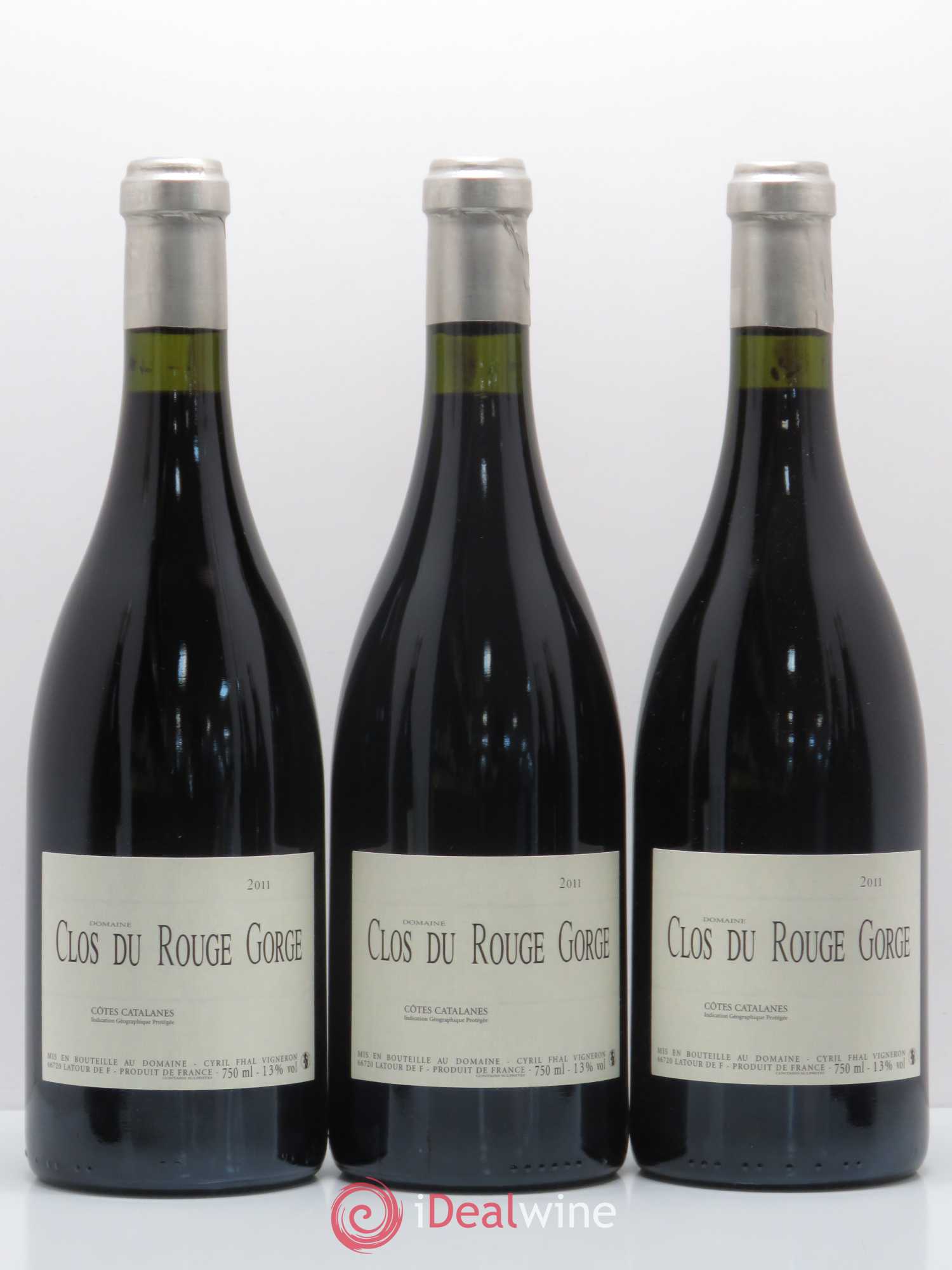 Côtes Catalanes (VDP des Côtes Catalanes) Clos Rouge Gorge 2011 - Lot de 6 bouteilles - 2