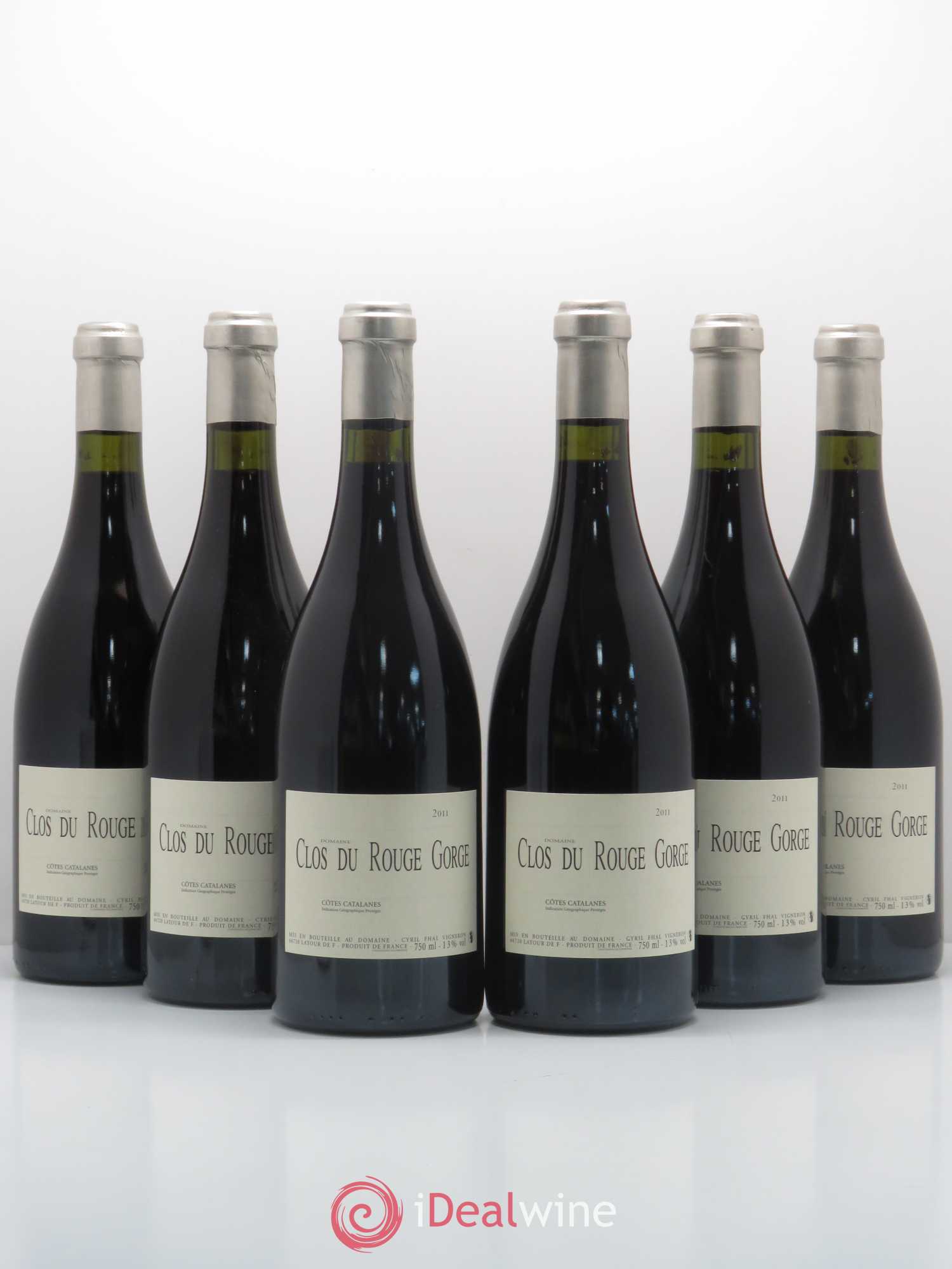 Côtes Catalanes (VDP des Côtes Catalanes) Clos Rouge Gorge 2011 - Lot de 6 bouteilles - 0