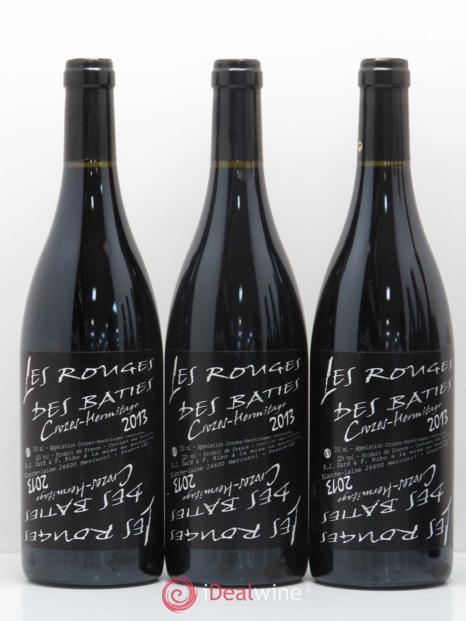 Crozes-Hermitage Les Rouges Des Batties Dard Et Ribo 2013 - Lot de 6 bouteilles - 1