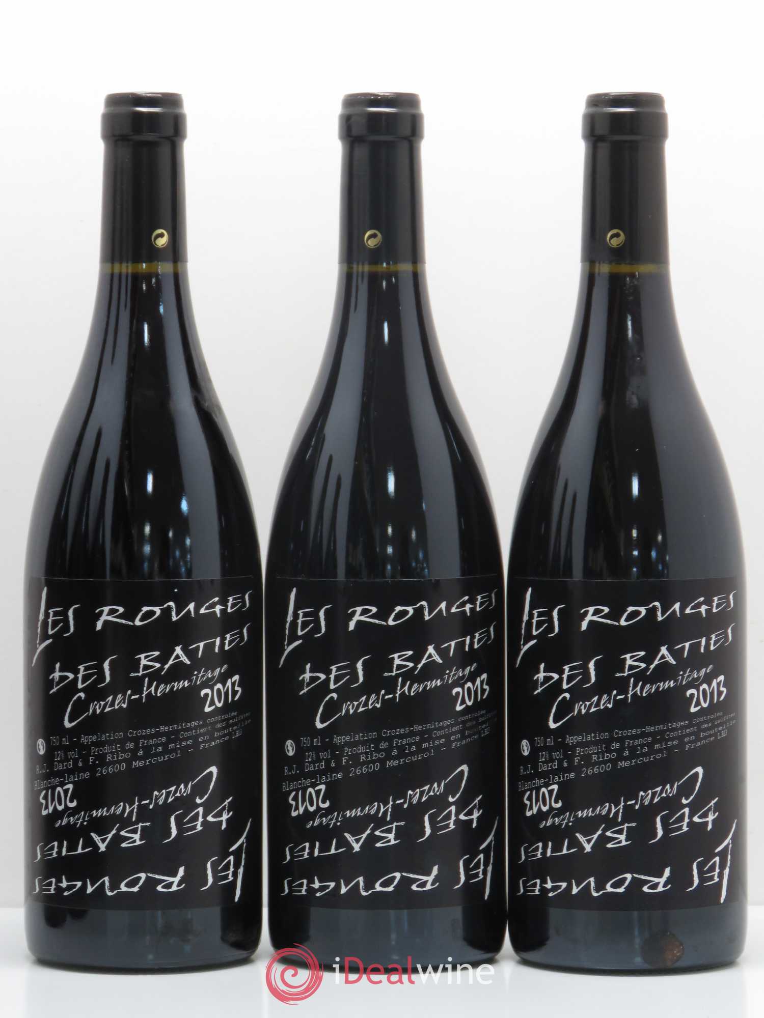 Crozes-Hermitage Les Rouges Des Batties Dard Et Ribo 2013 - Lot de 6 bouteilles - 2