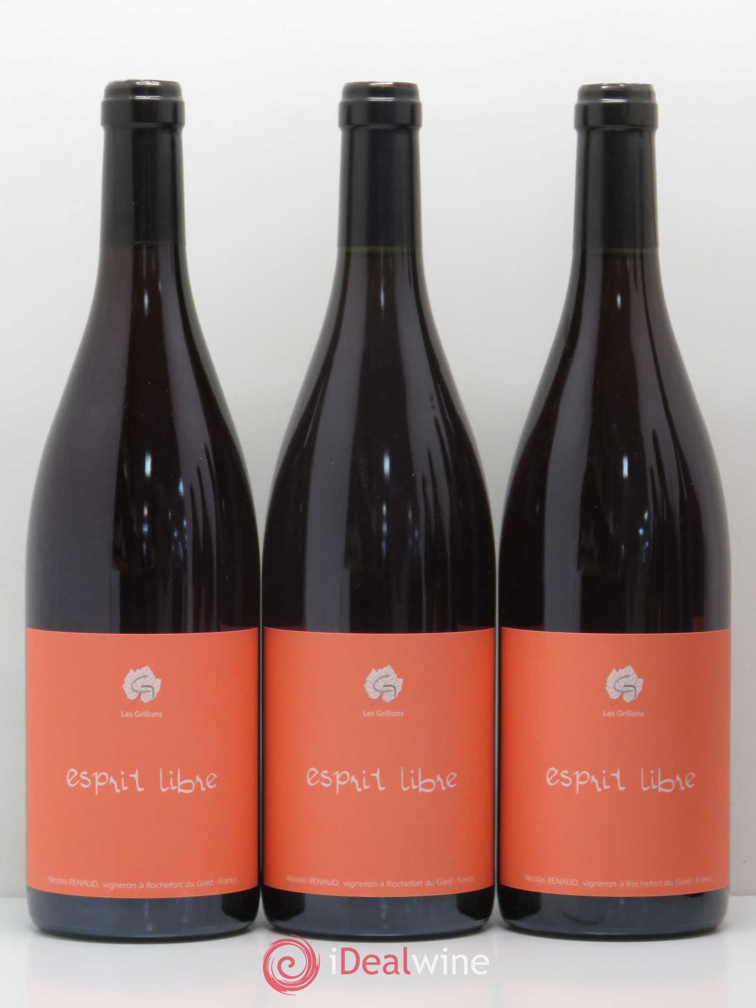 Côtes-du-Rhône Esprit Libre Le Clos Des Grillons 2017 - Posten von 6 Flaschen - 2