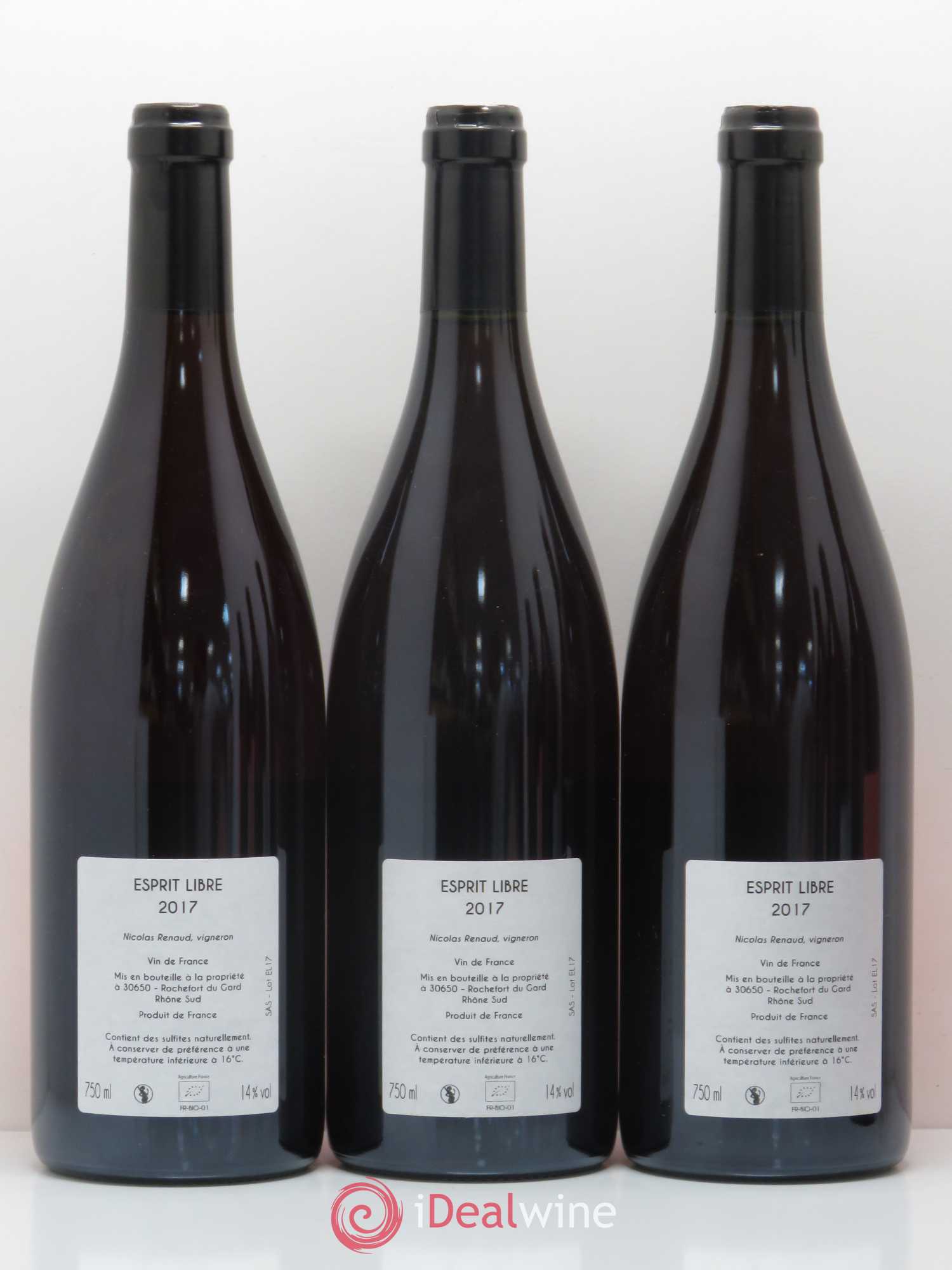 Côtes-du-Rhône Esprit Libre Le Clos Des Grillons 2017 - Posten von 6 Flaschen - 4