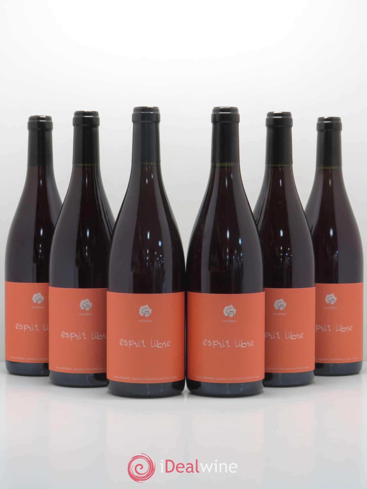 Côtes-du-Rhône Esprit Libre Le Clos Des Grillons 2017 - Posten von 6 Flaschen - 0