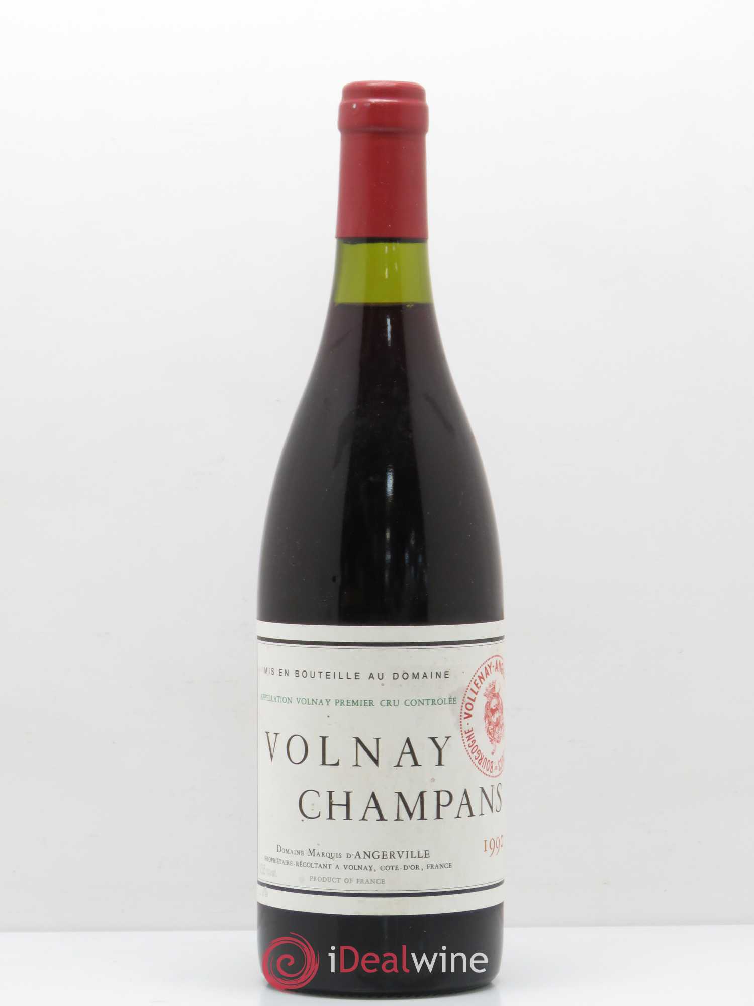 Volnay 1er Cru Champans Marquis d'Angerville (Domaine) 1990 - Lot de 1 bouteille - 0