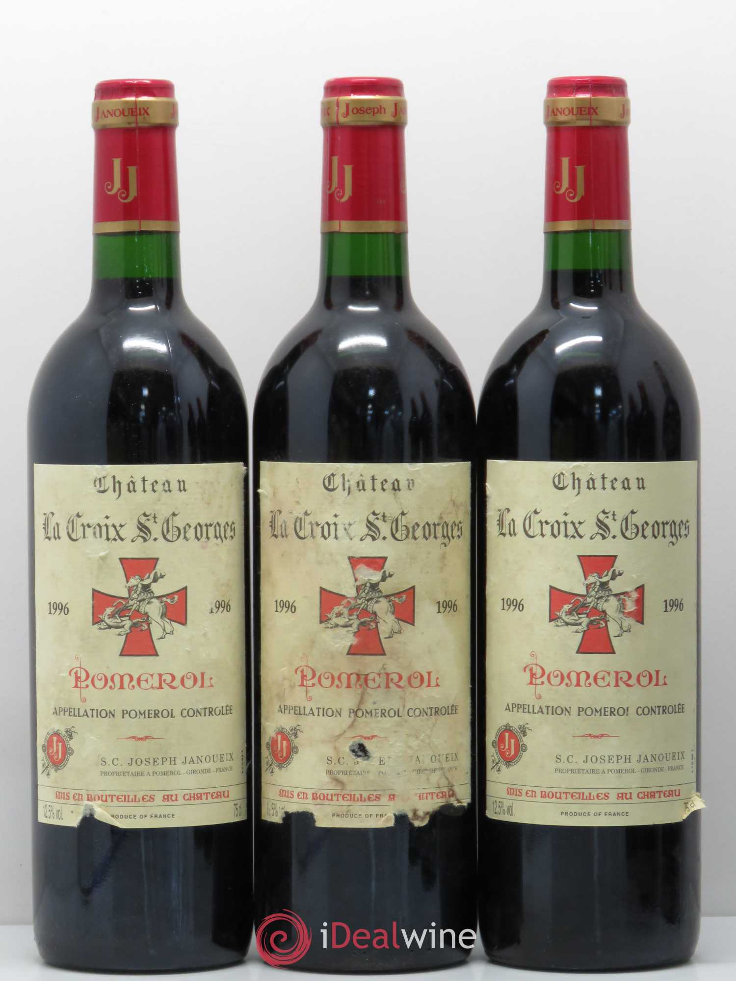Château la Croix Saint-Georges 1996 - Lot of 6 bottles - 1