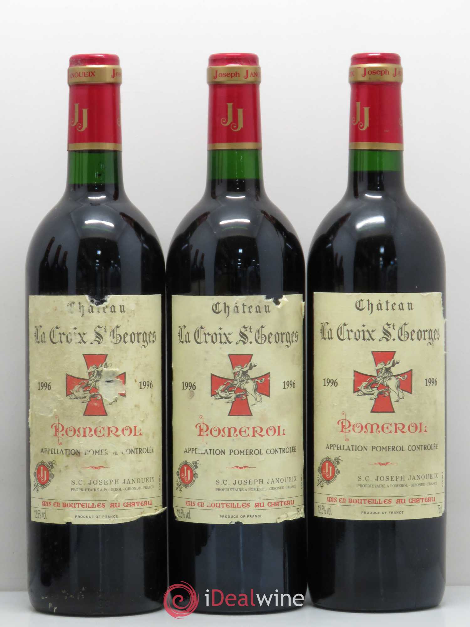Château la Croix Saint-Georges 1996 - Lot of 6 bottles - 2
