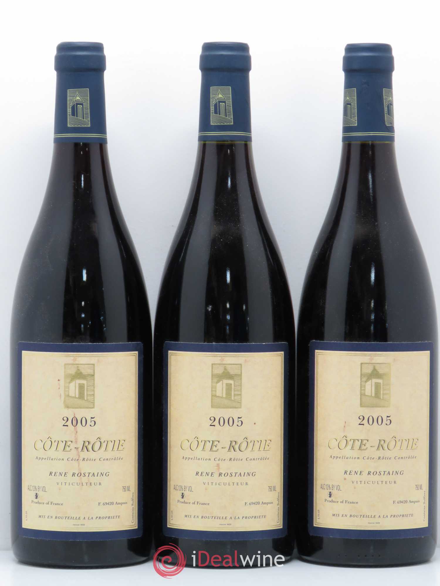 Côte-Rôtie René Rostaing 2005 - Lot de 3 bouteilles - 0