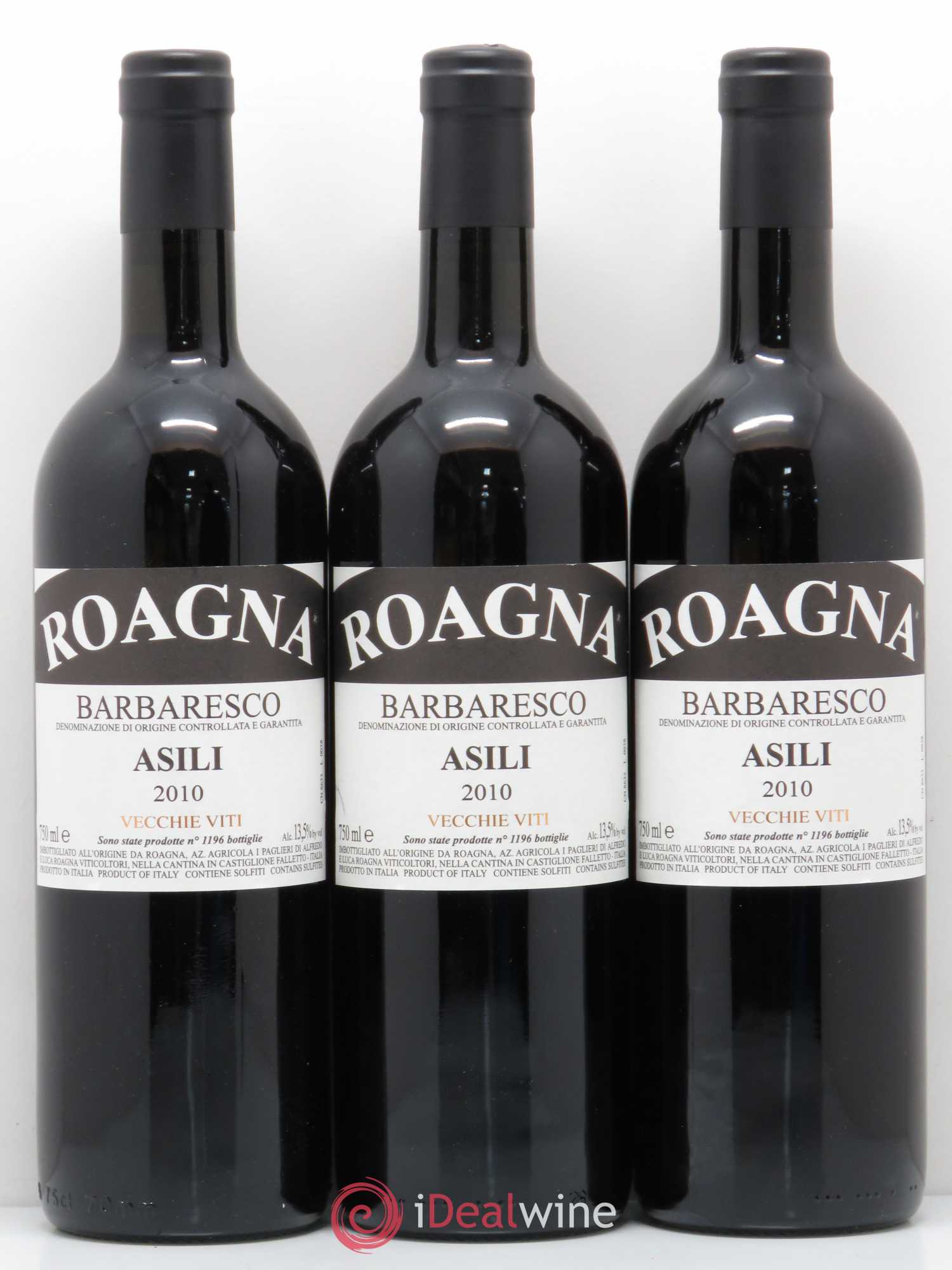 Barbaresco DOCG Asili Roagna 2010 - Lot de 3 bouteilles - 0