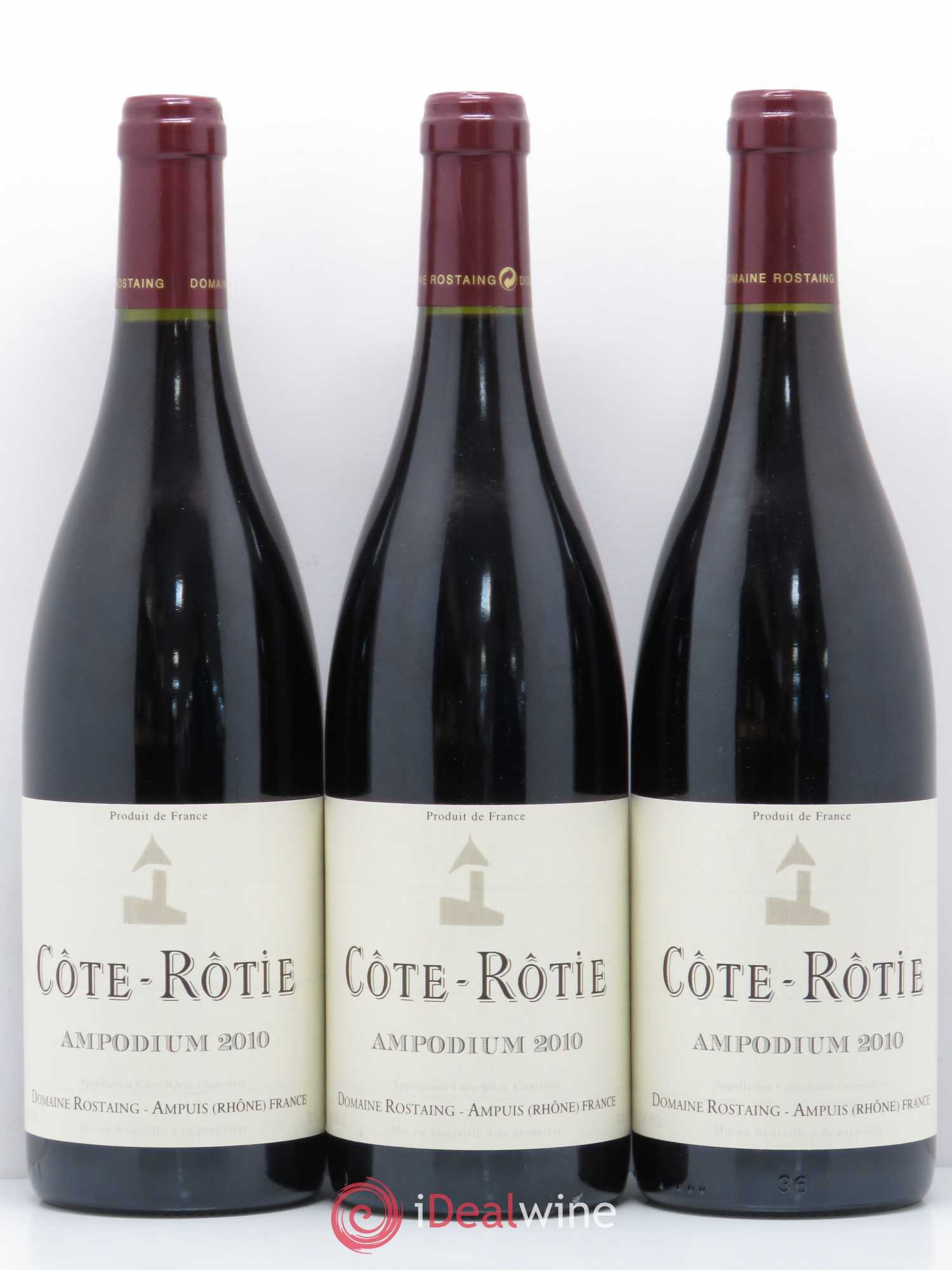 Côte-Rôtie Ampodium René Rostaing 2010 - Lotto di 3 bottiglie - 0