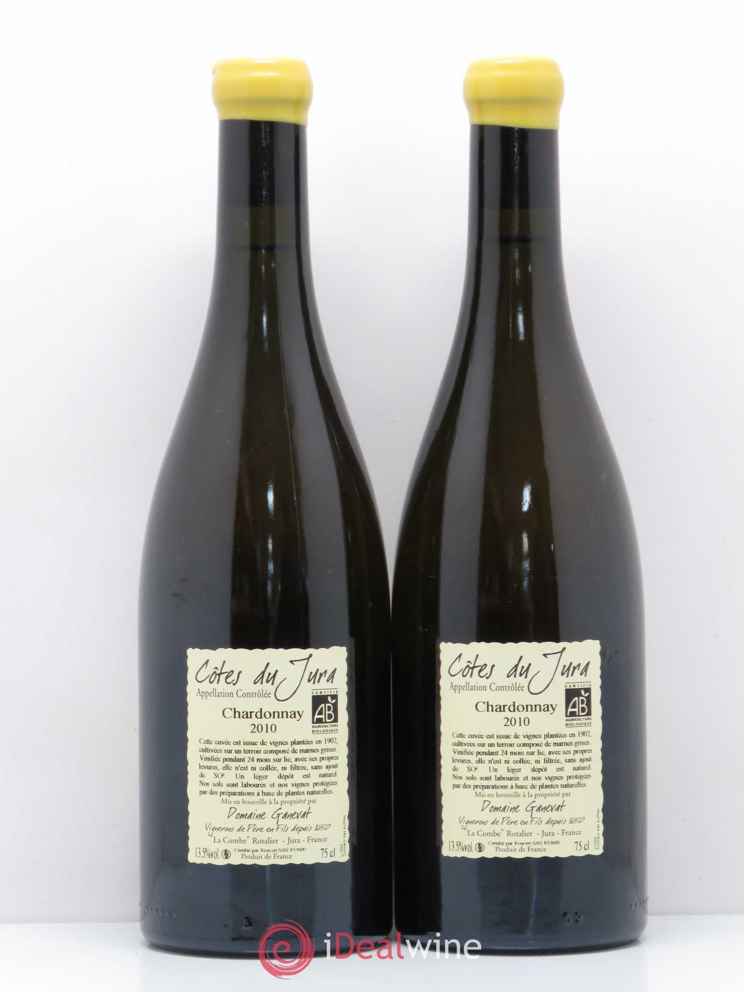 Côtes du Jura Les Chalasses Vieilles Vignes Jean-François Ganevat (Domaine) 2010 - Lot de 2 bouteilles - 1