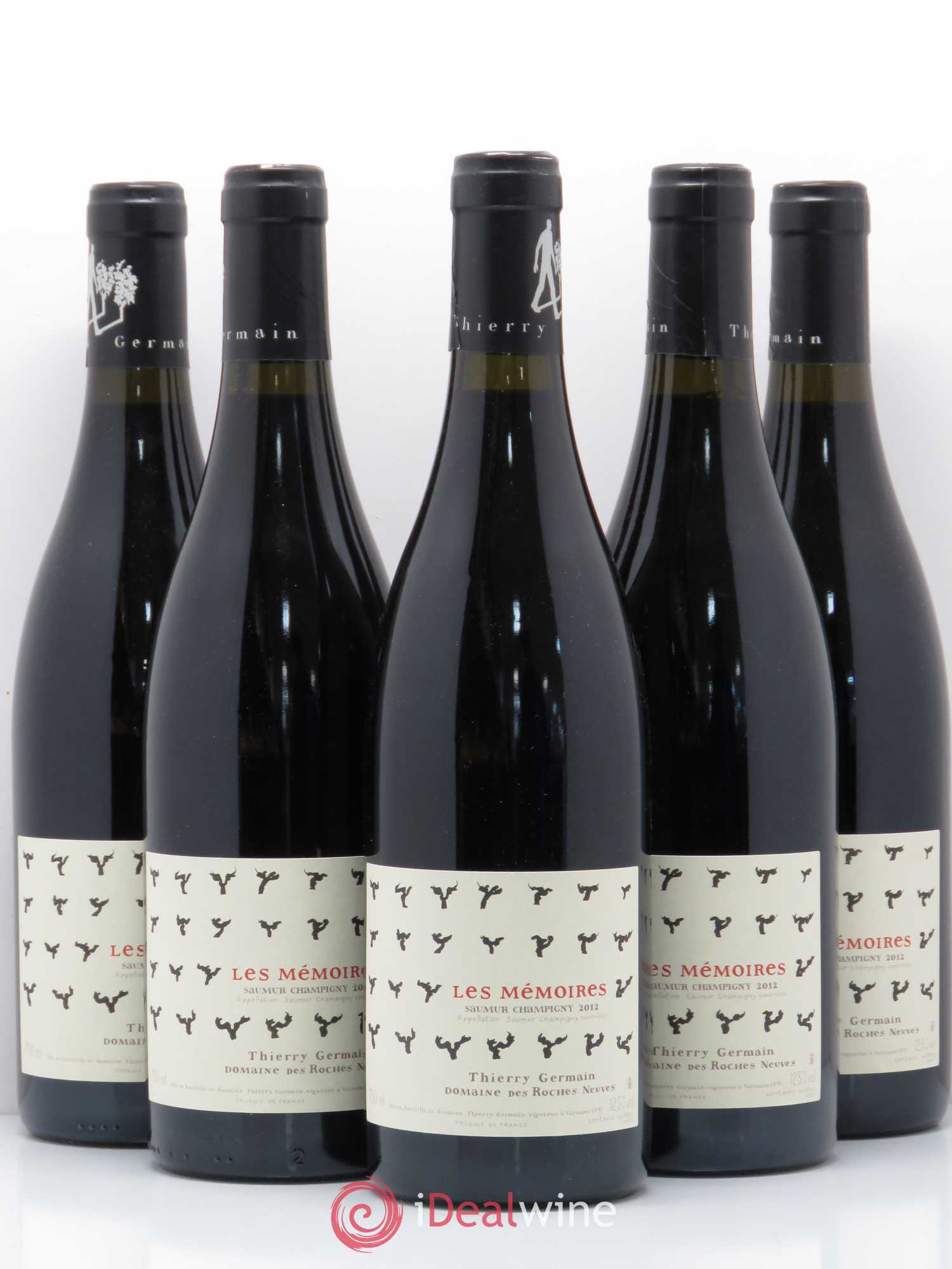 Saumur-Champigny Les Mémoires Domaine des Roches Neuves - Thierry Germain 2012 - Lot de 5 bouteilles - 0