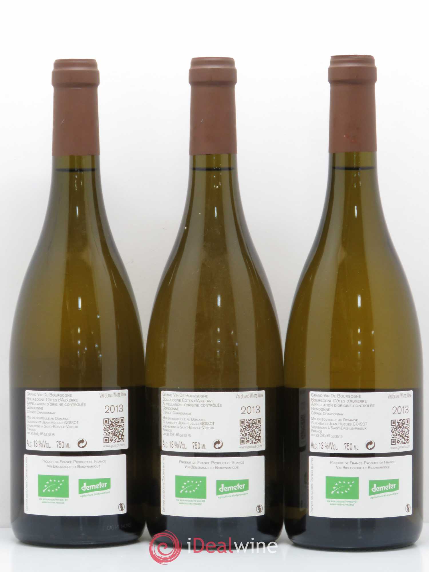 Bourgogne Côtes d'Auxerre Gondonne Goisot 2013 - Lot de 6 bouteilles - 4