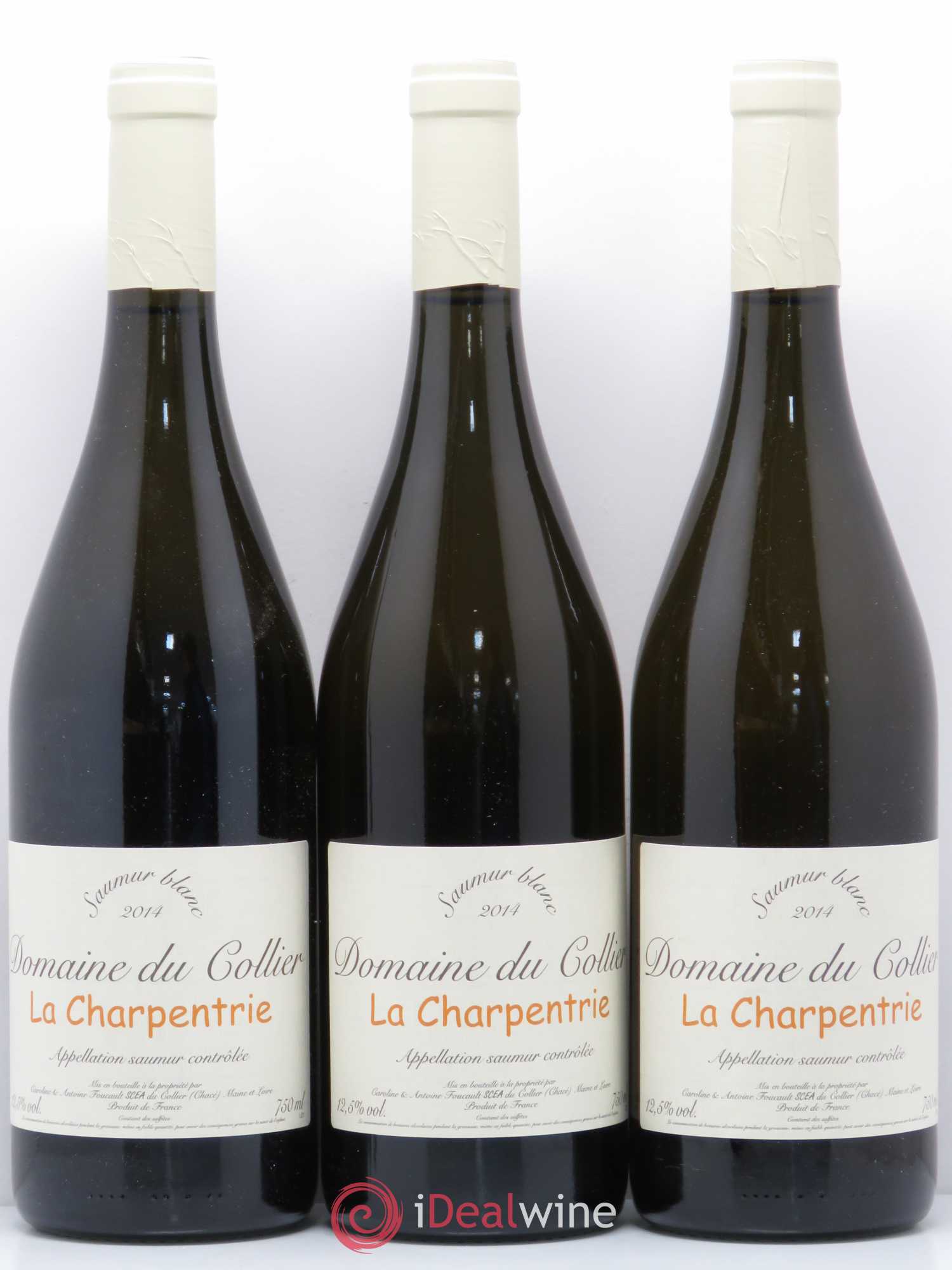 Saumur La Charpentrie Domaine du Collier La Charpentrie Du Collier 2014 - Posten von 3 Flaschen - 0