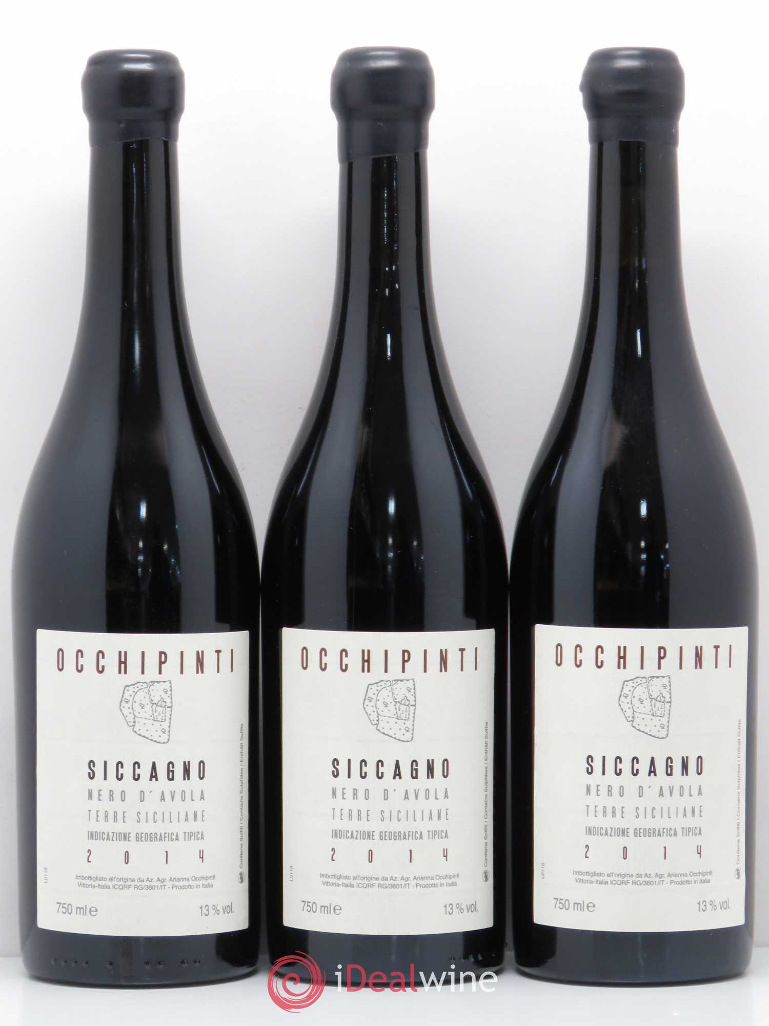 Italie Siccagno Occhipinti 2014 - Posten von 6 Flaschen - 2