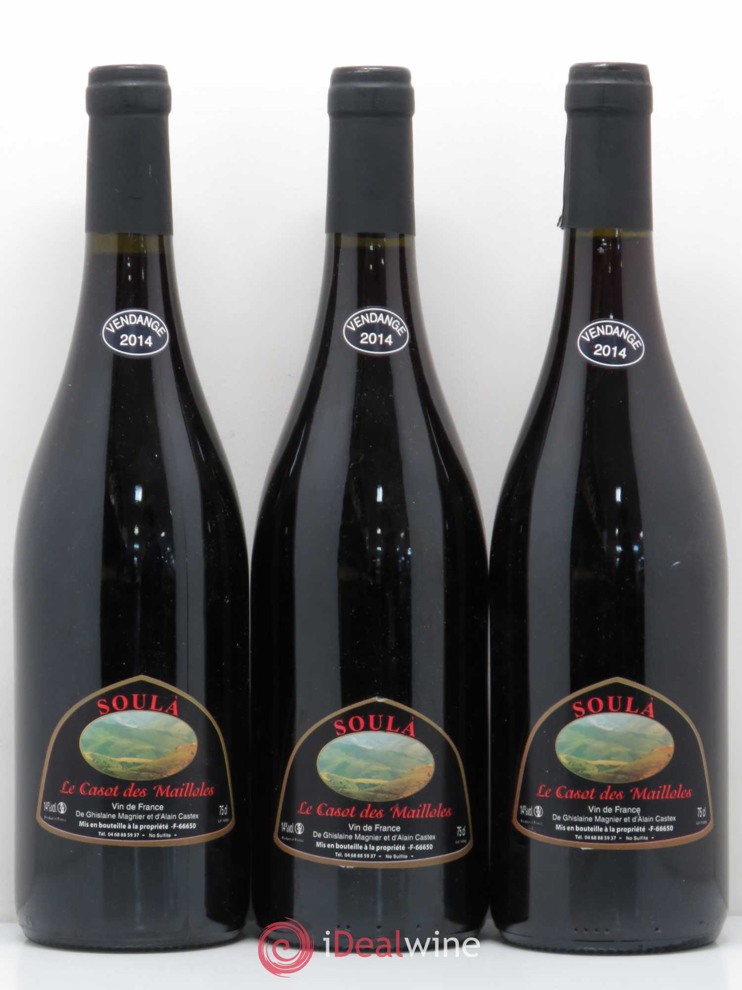 Vin de France Soula Casot des Mailloles 2014 - Posten von 3 Flaschen - 0