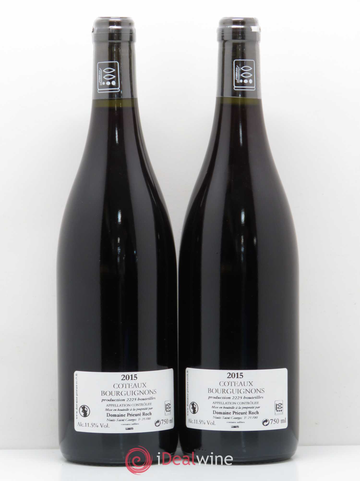 Bourgogne Coteaux Bourguignon Gamay Prieuré-Roch 2015 - Posten von 2 Flaschen - 1