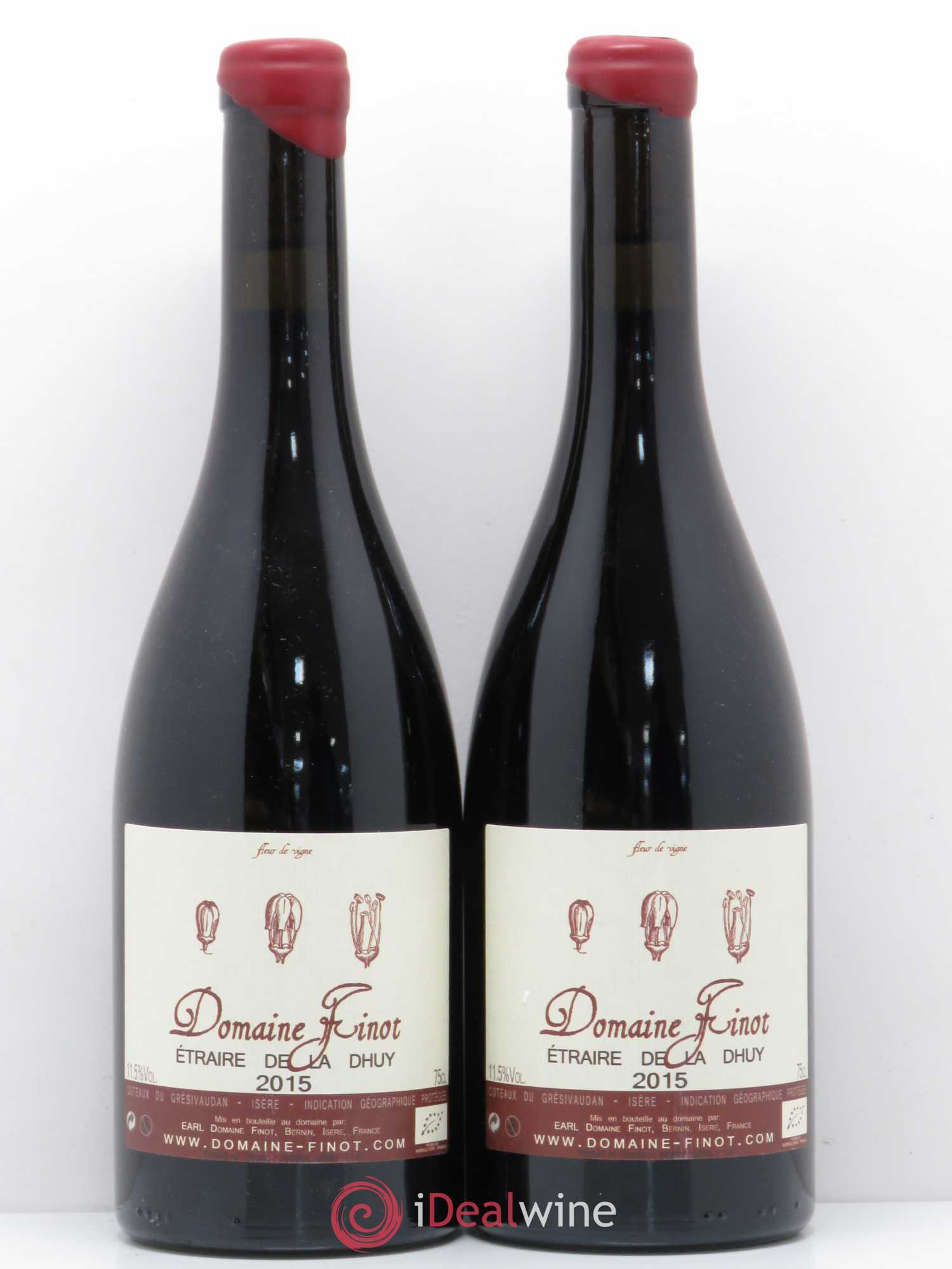 Divers Coteaux de Gresivaudan Etraire de la Dhuy Domaine Finot 2015 - Posten von 2 Flaschen - 0