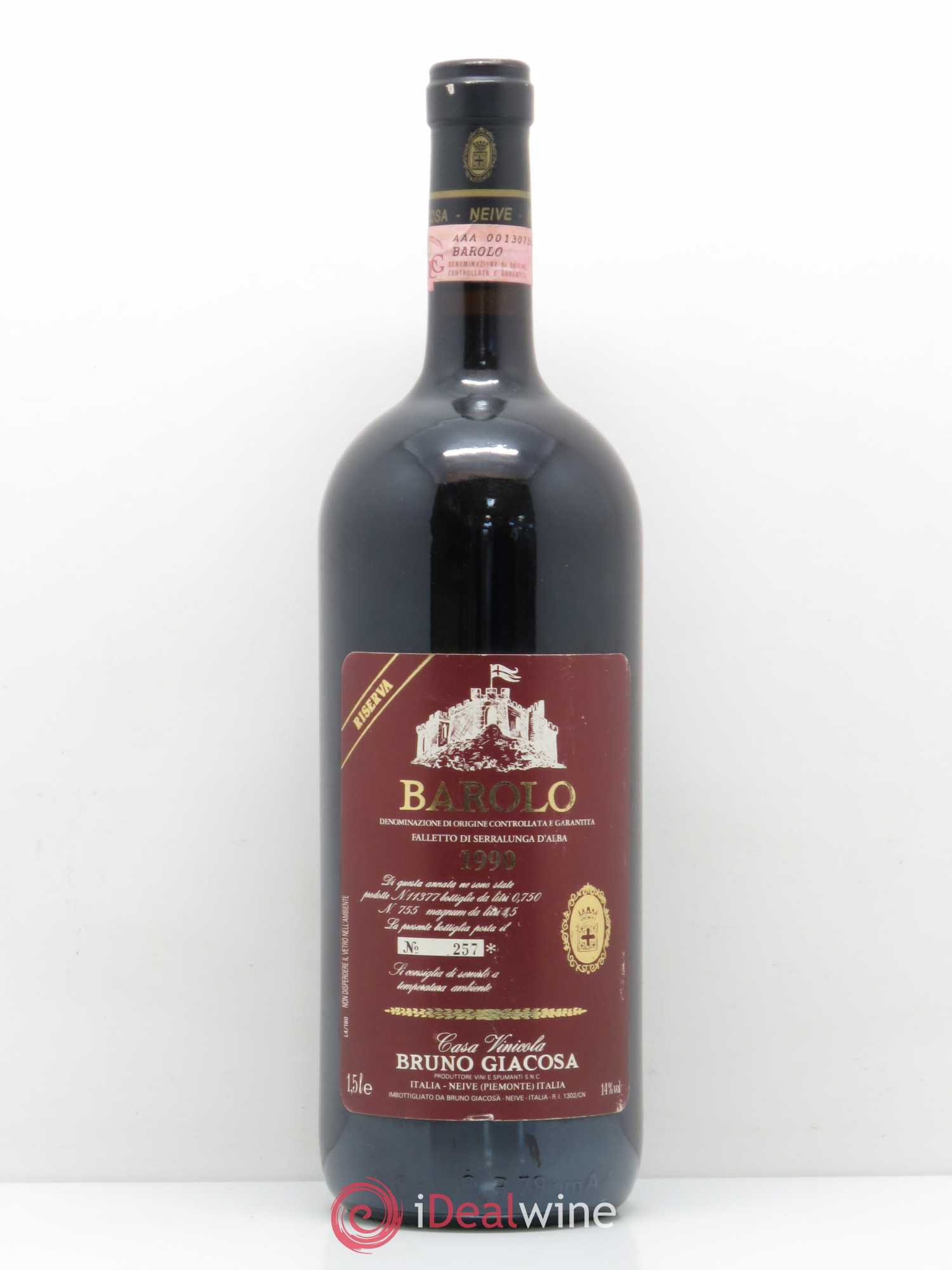 Barolo Riserva Bruno Giacosa 1990 - Posten von 1 Magnum - 0
