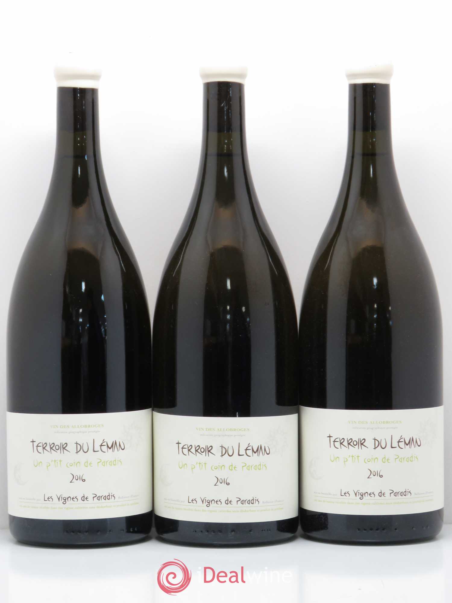 Vin de Savoie IGP d'Allobroge Petit Coin de Paradis Vignes de Paradis Chasselas 2016 - Posten von 3 Magnum - 0