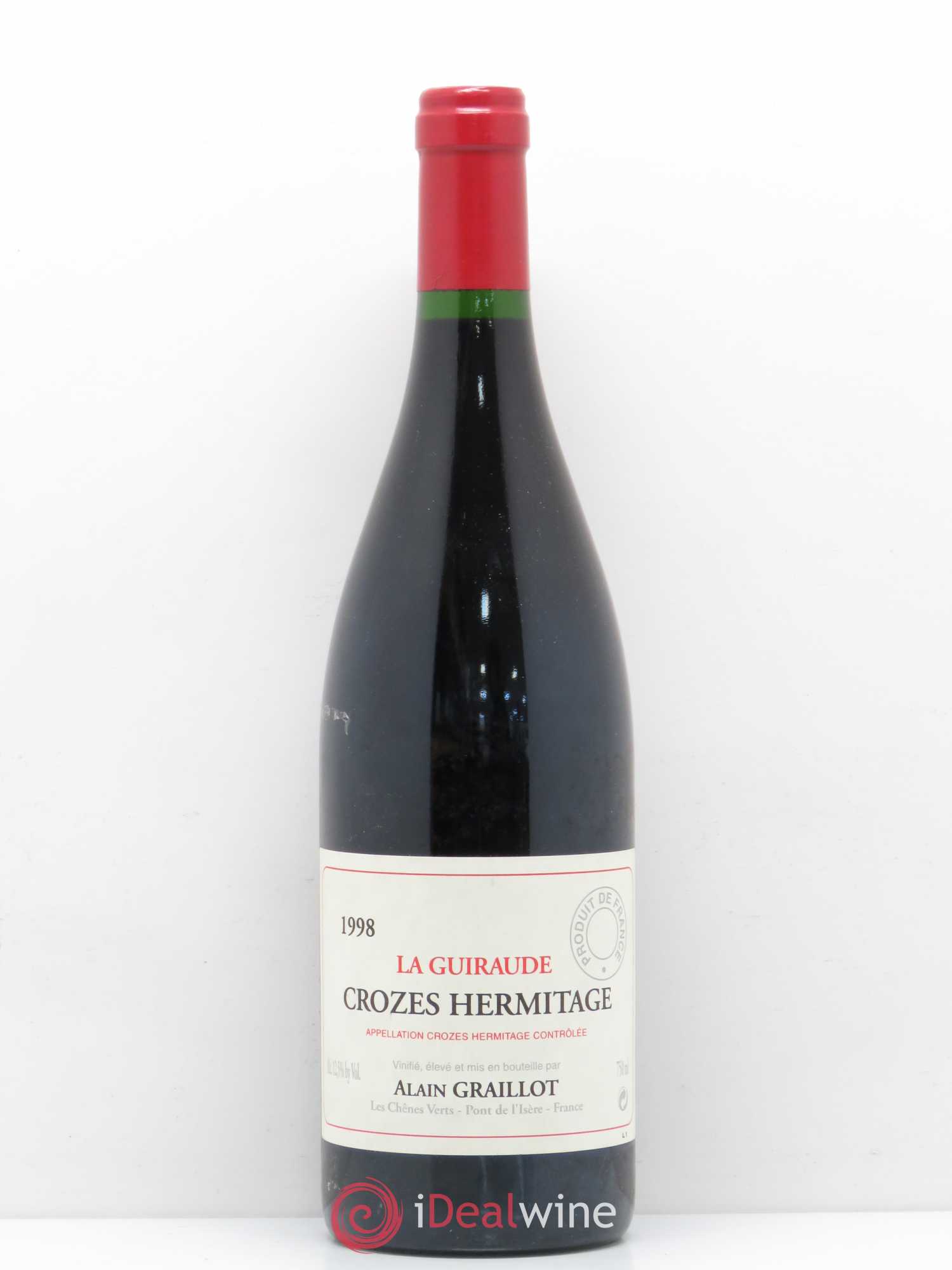 Crozes-Hermitage La Guiraude Domaine Graillot 1998 - Lot de 1 bouteille - 0