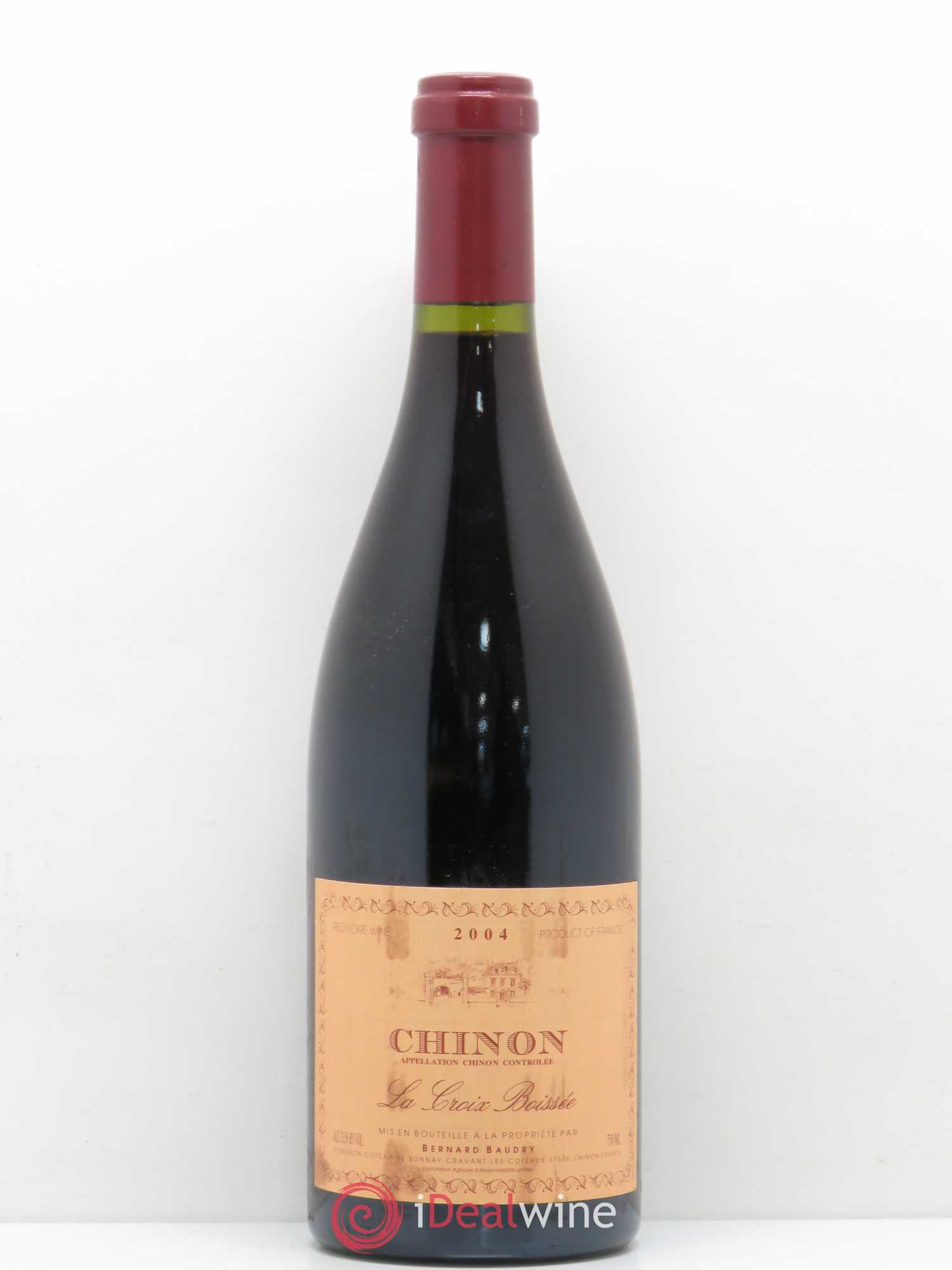 Chinon La Croix Boissée Bernard Baudry 2004 - Lot de 1 bouteille - 0