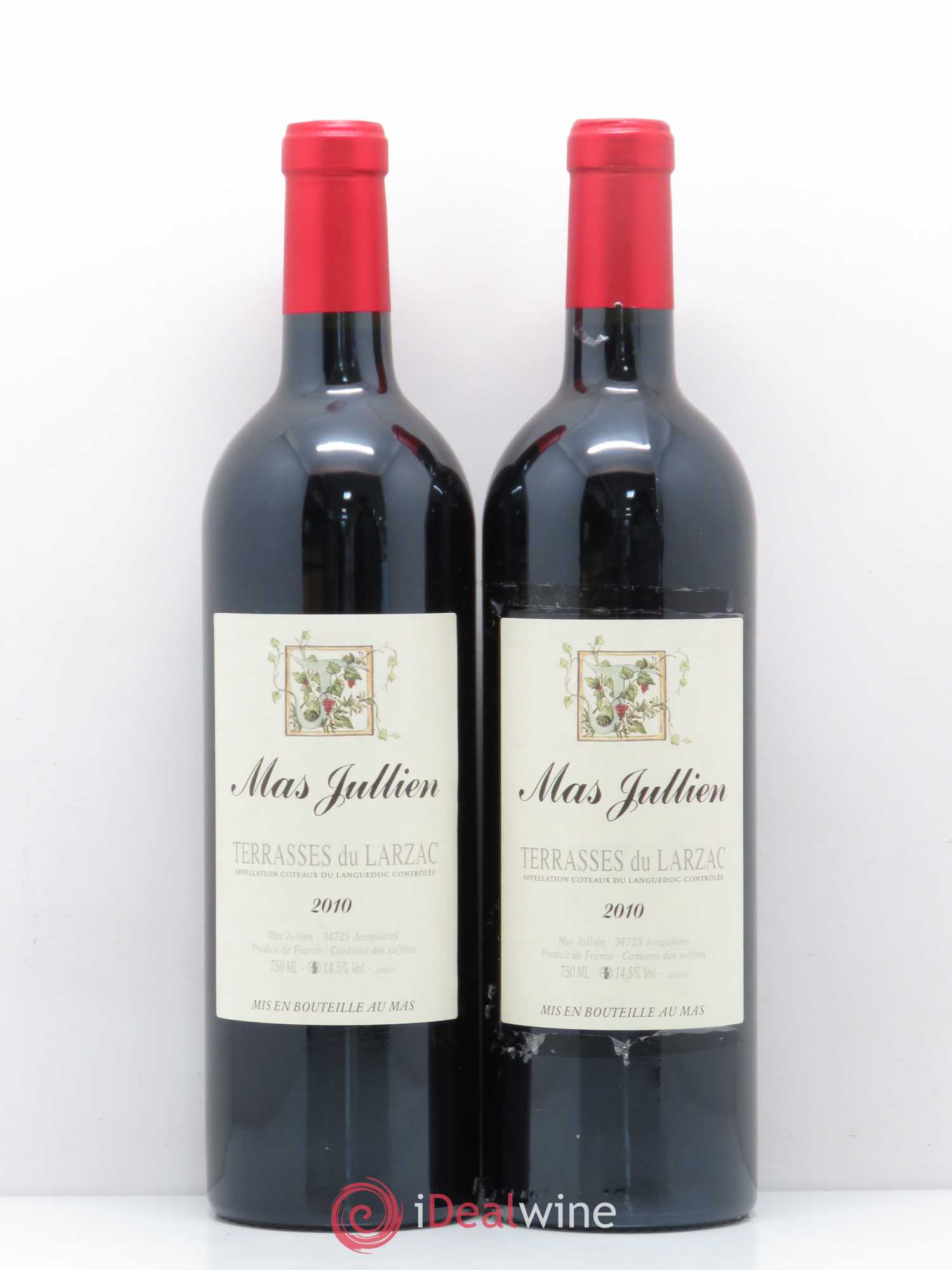 Terrasses du Larzac Mas Jullien Olivier Jullien 2010 - Lot de 2 bouteilles - 0