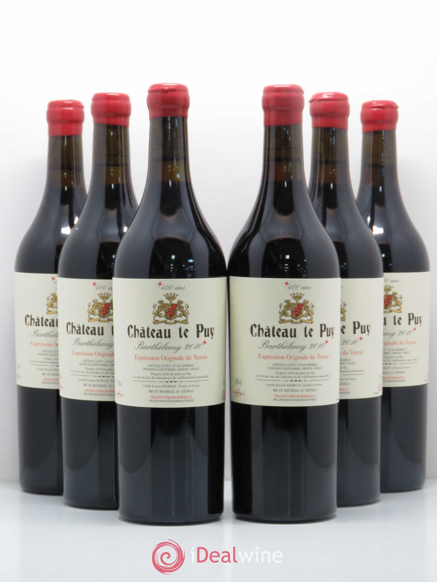 Le Puy - Cuvée Barthélemy 2010 - Lot de 6 bouteilles - 0