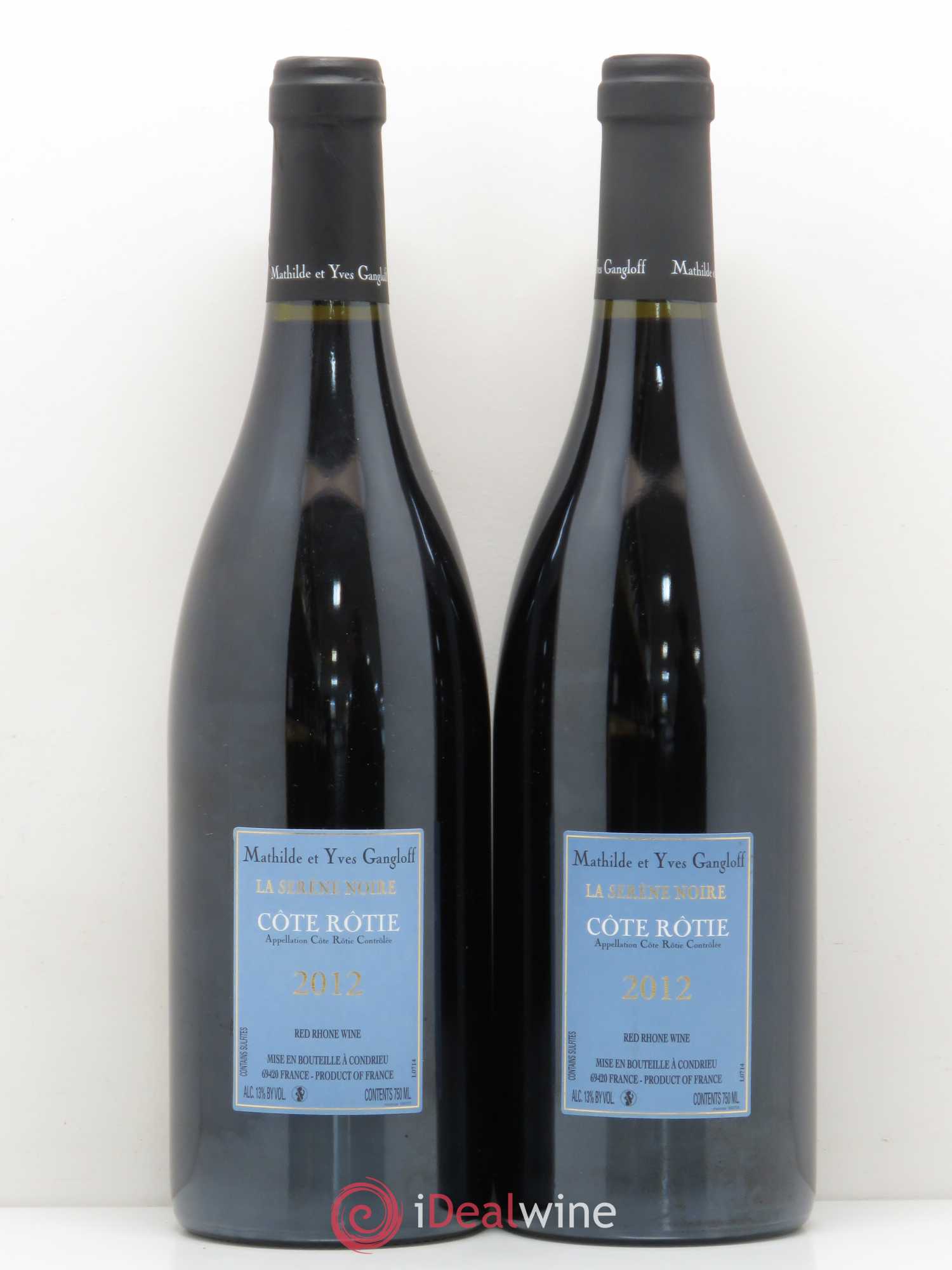 Côte-Rôtie La Sereine Noire Gangloff (Domaine) 2012 - Lot de 2 bouteilles - 1