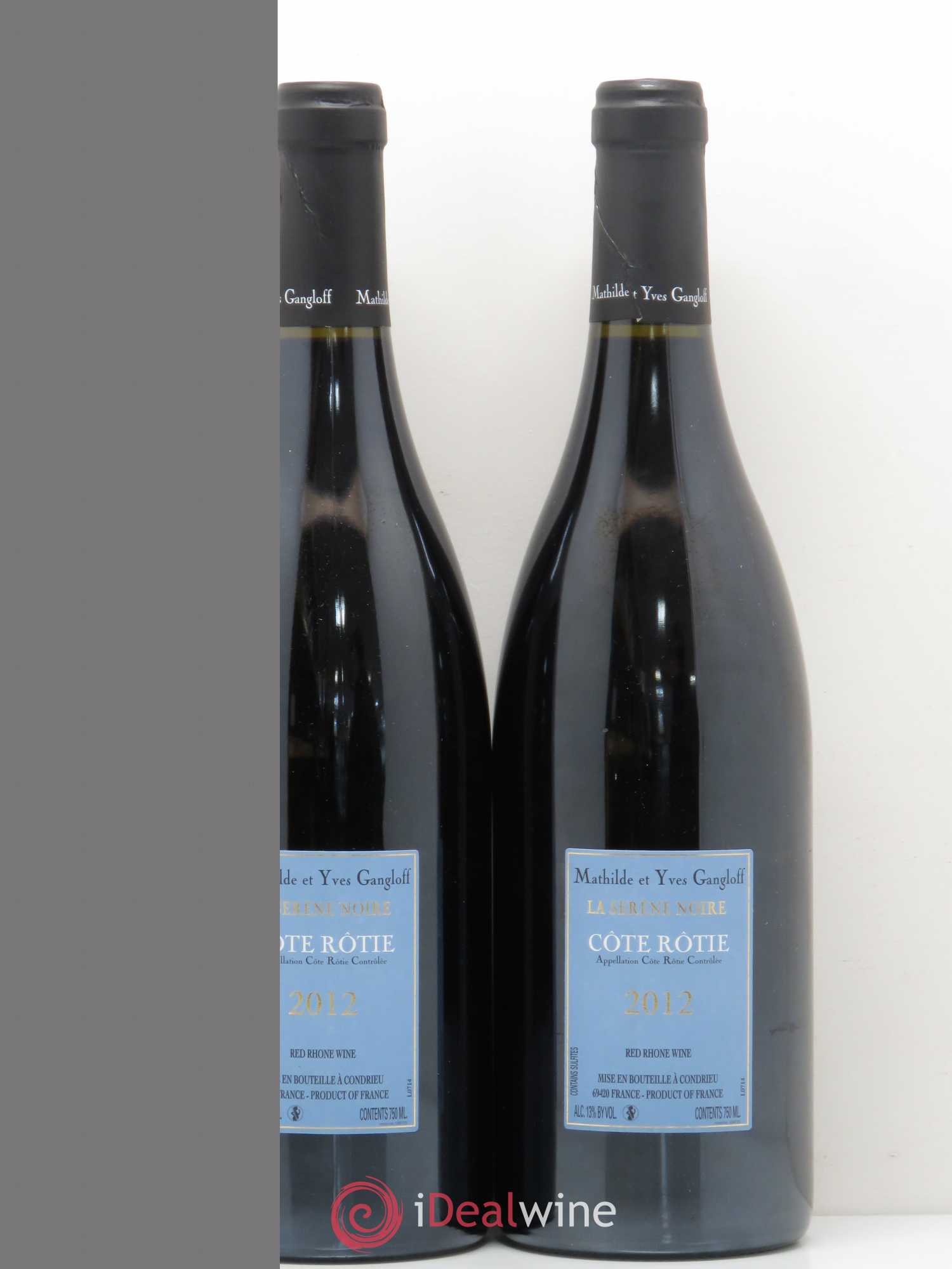 Côte-Rôtie La Sereine Noire Gangloff (Domaine) 2012 - Lot de 2 bouteilles - 1