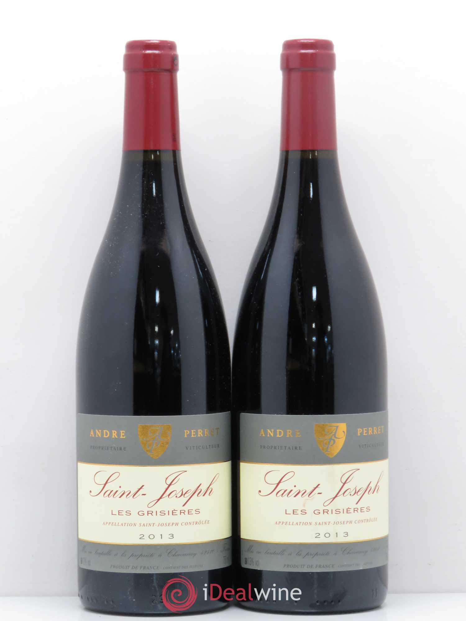 Saint-Joseph Grisières André Perret 2013 - Posten von 2 Flaschen - 0