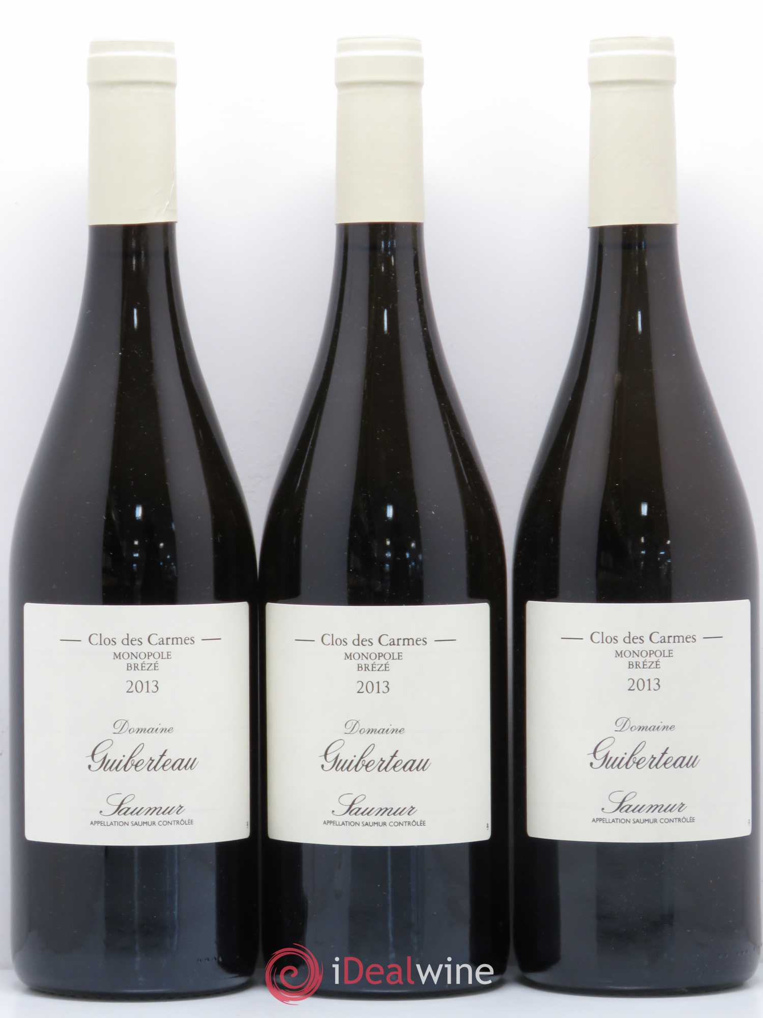Saumur Brézé Clos des Carmes Domaine Guiberteau 2013 - Lot de 6 bouteilles - 1