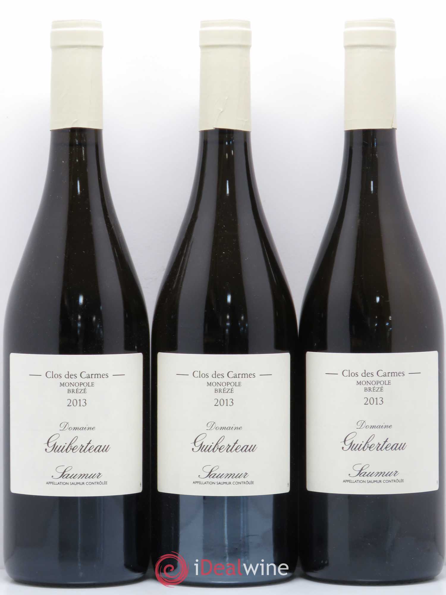Saumur Brézé Clos des Carmes Domaine Guiberteau 2013 - Lot de 6 bouteilles - 2