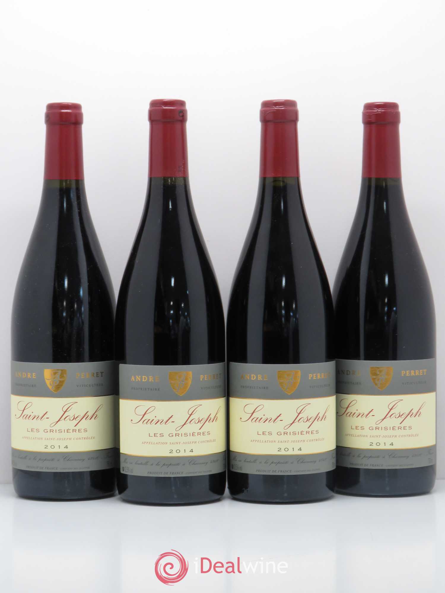 Saint-Joseph Grisieres André Perret 2014 - Posten von 4 Flaschen - 0