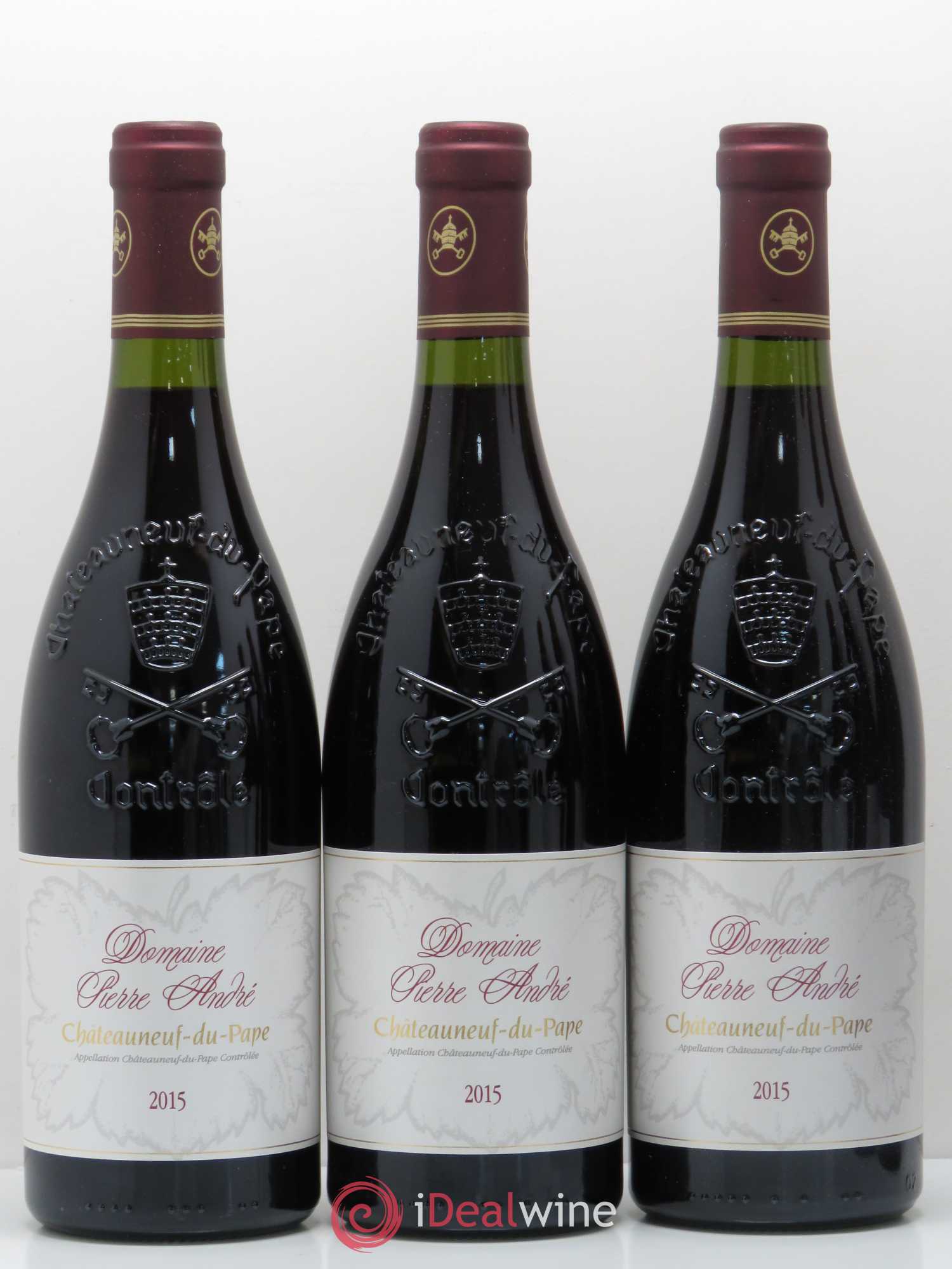 Châteauneuf-du-Pape Pierre Andre 2015 - Lot de 6 bouteilles - 1