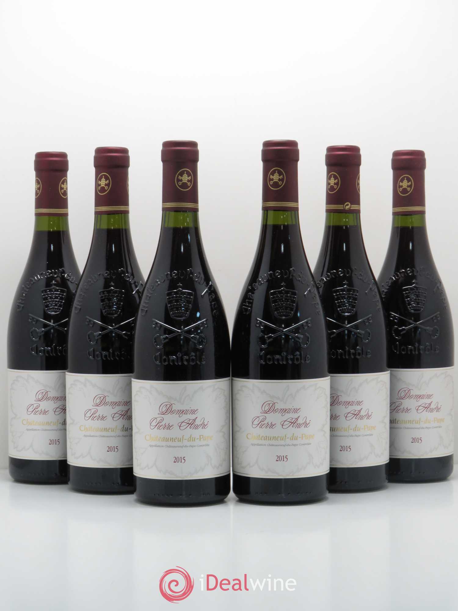 Châteauneuf-du-Pape Pierre Andre 2015 - Lot de 6 bouteilles - 0