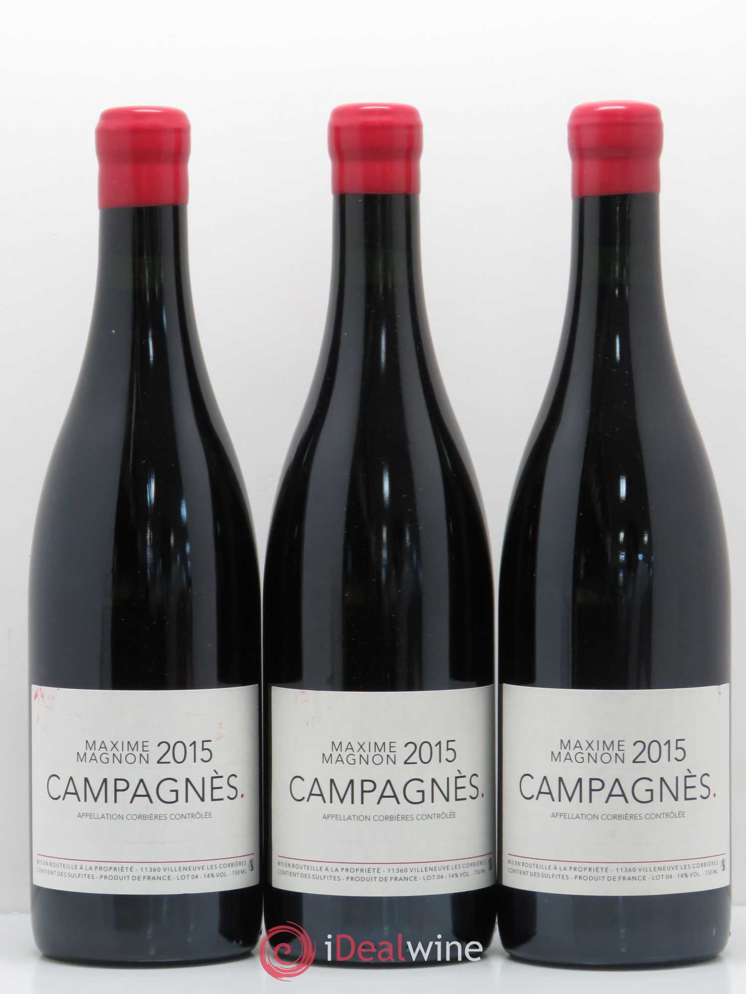 Corbières Campagnes Maxime Magnon 2015 - Posten von 3 Flaschen - 0