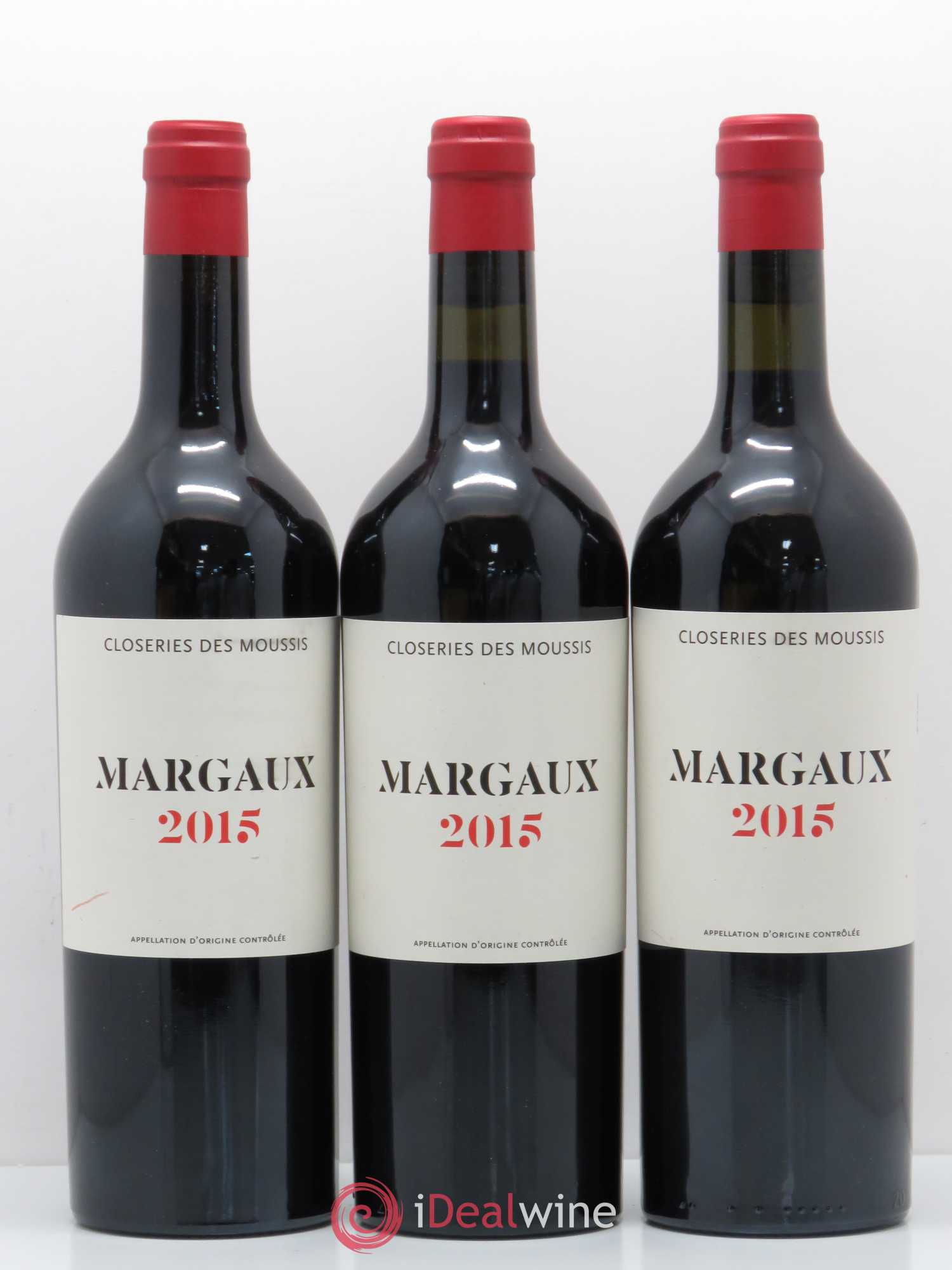 Bordeaux Margaux La Closerie des Moussis 2015 - Posten von 3 Flaschen - 0