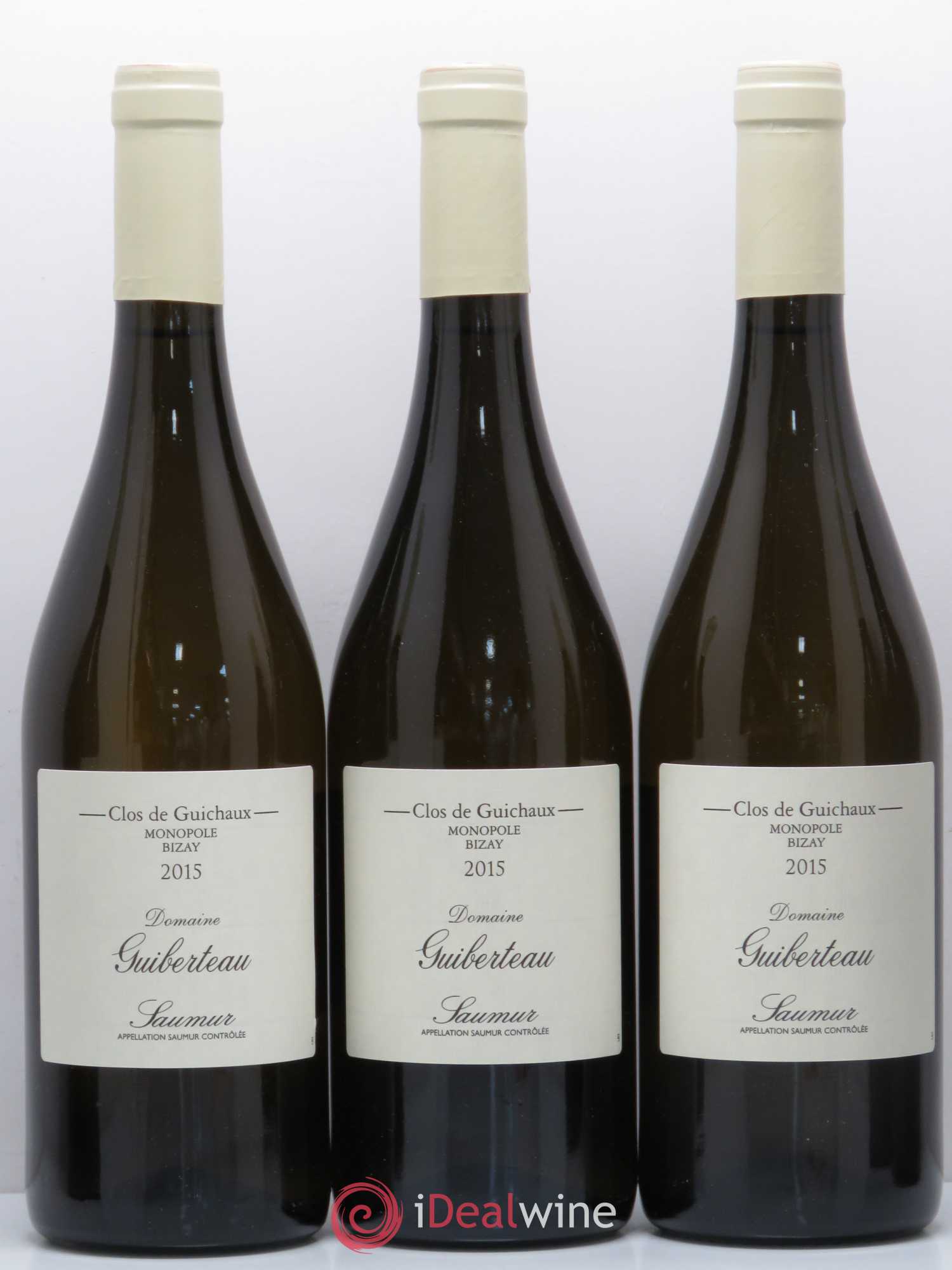 Saumur Domaine Guiberteau Clos Des Guichaux Guiberteau 2015 - Posten von 6 Flaschen - 2