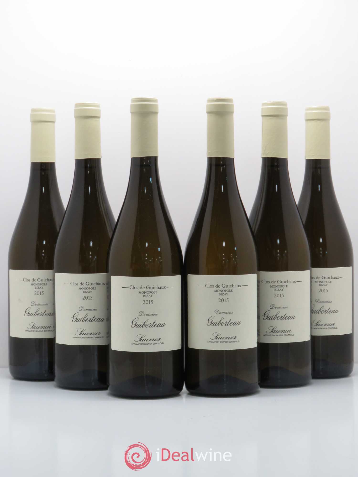 Saumur Domaine Guiberteau Clos Des Guichaux Guiberteau 2015 - Posten von 6 Flaschen - 0