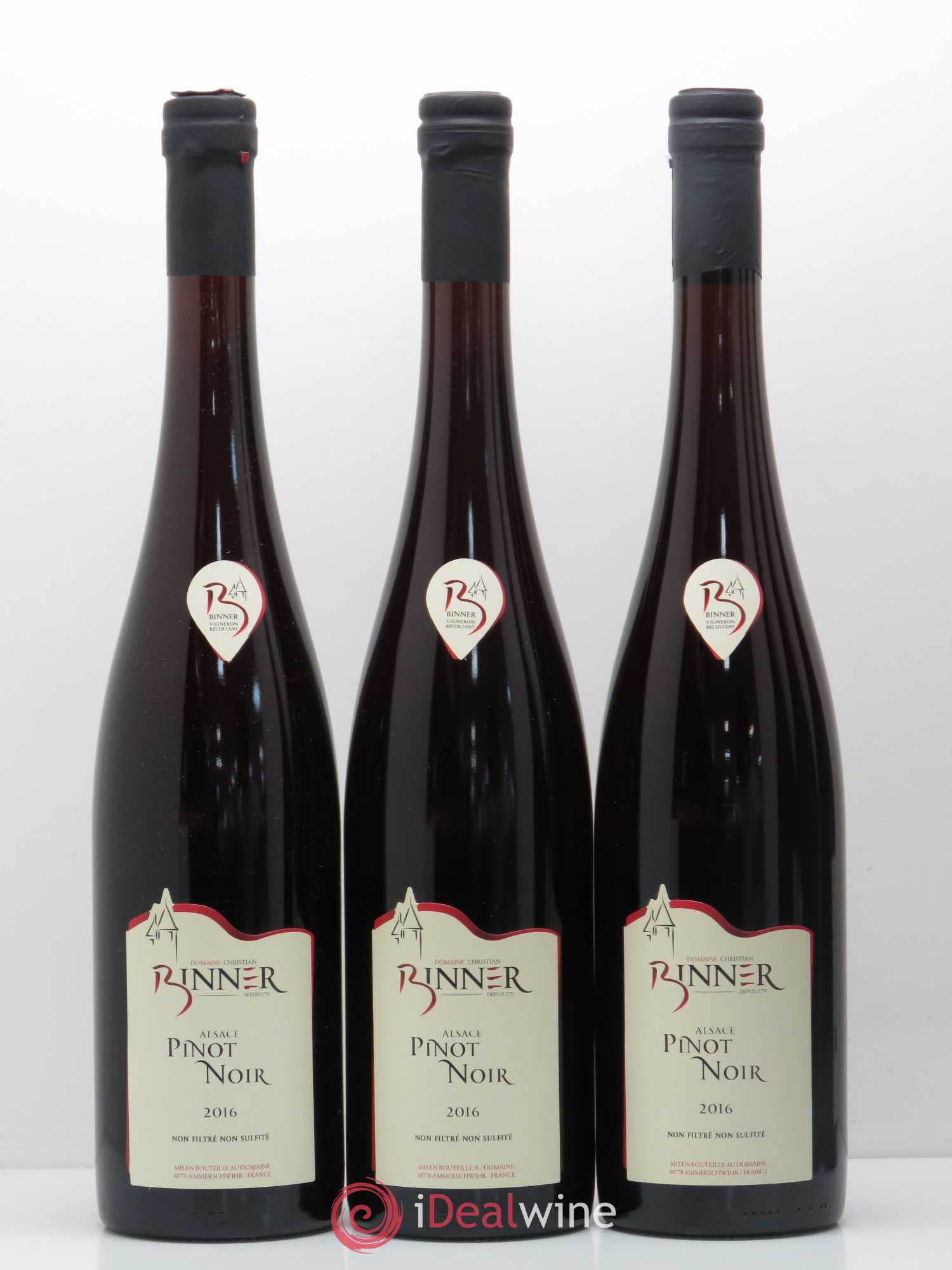 Pinot Noir Binner 2016 - Lot de 6 bouteilles - 1