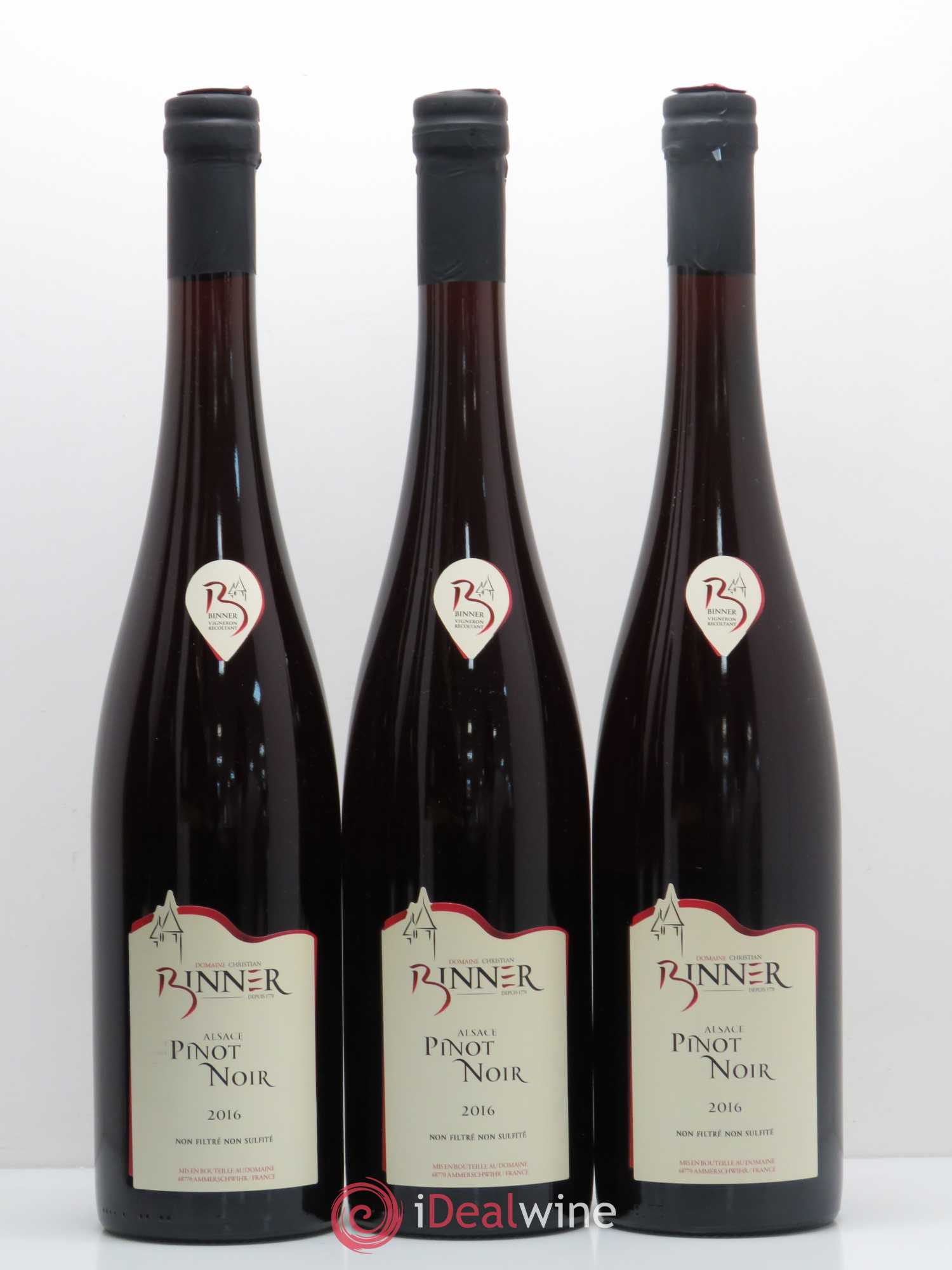 Pinot Noir Binner 2016 - Lot de 6 bouteilles - 2